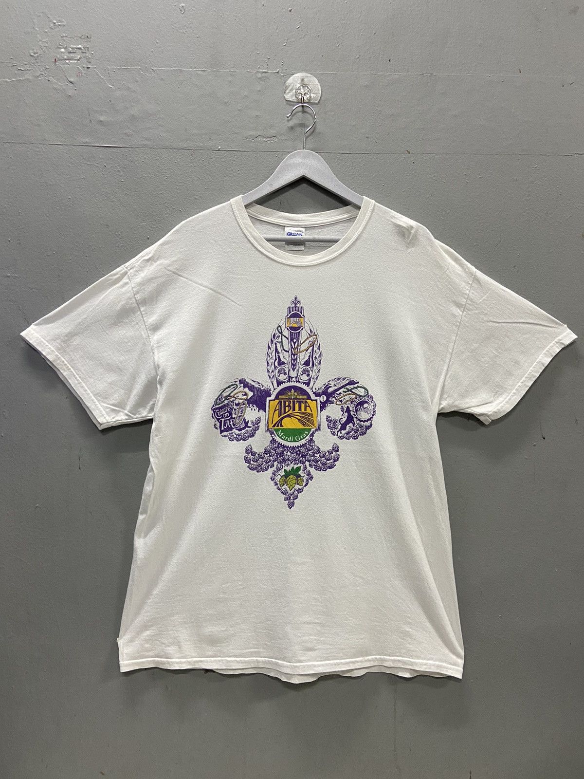 Vintage ABITA MARDI GRAS SHORT SLEEVE TEE SHIRT Size US XL / EU 56 / 4 - 1 Thumbnail