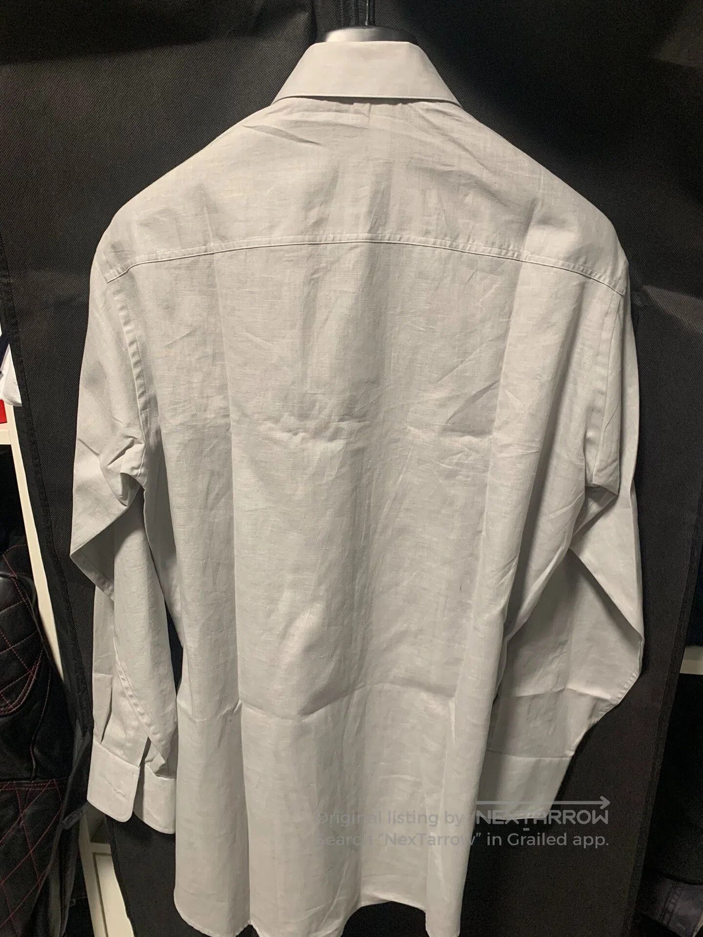 Giorgio Armani Giorgio Armani Cotton Linen Blend Long Sleeve Shirt. Size US M / EU 48-50 / 2 - 5 Thumbnail