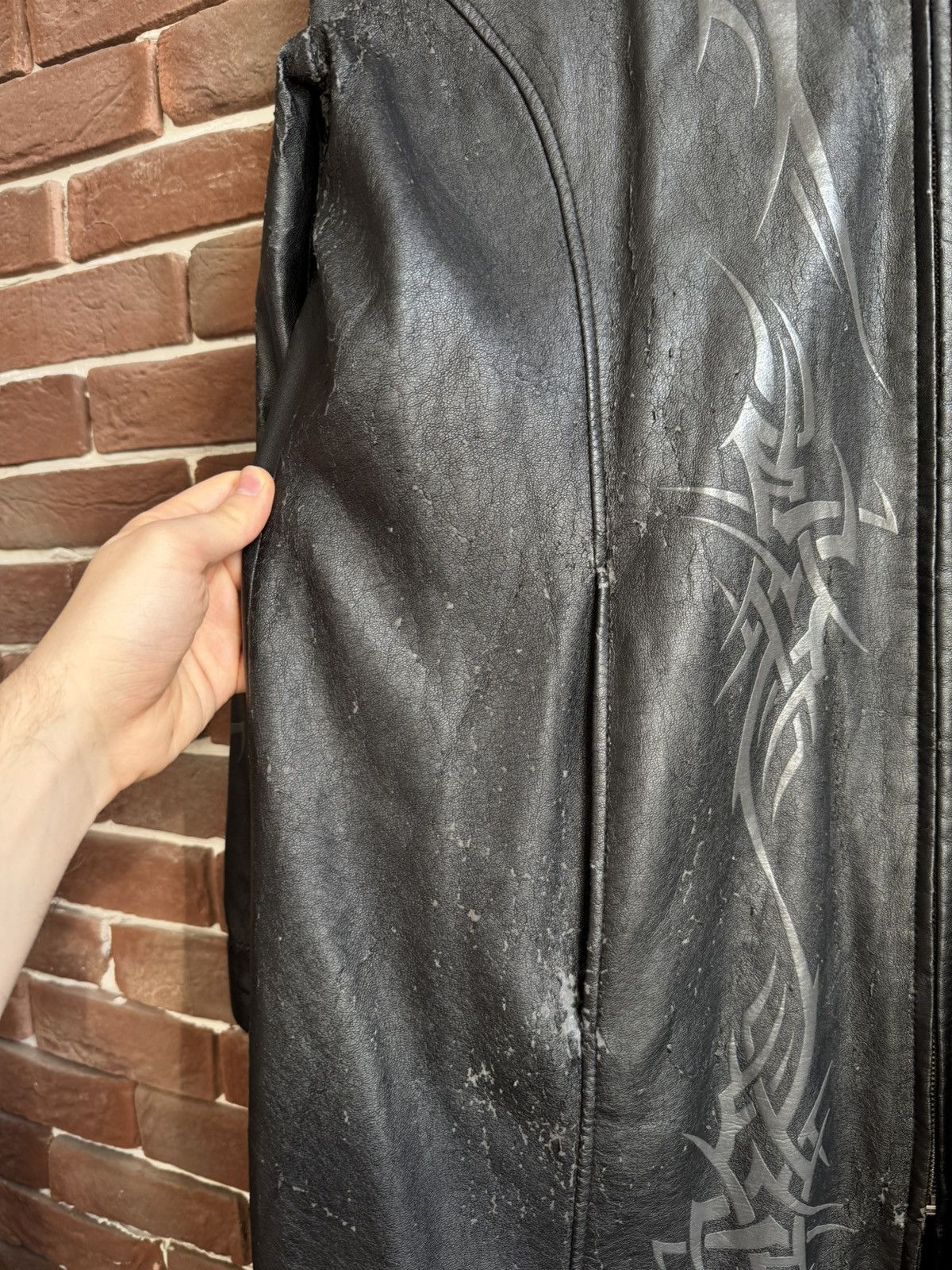 Vintage Vintage Faux Leather Tribal Rave Coat Jacket Rock Punk L Size US L / EU 52-54 / 3 - 23 Thumbnail