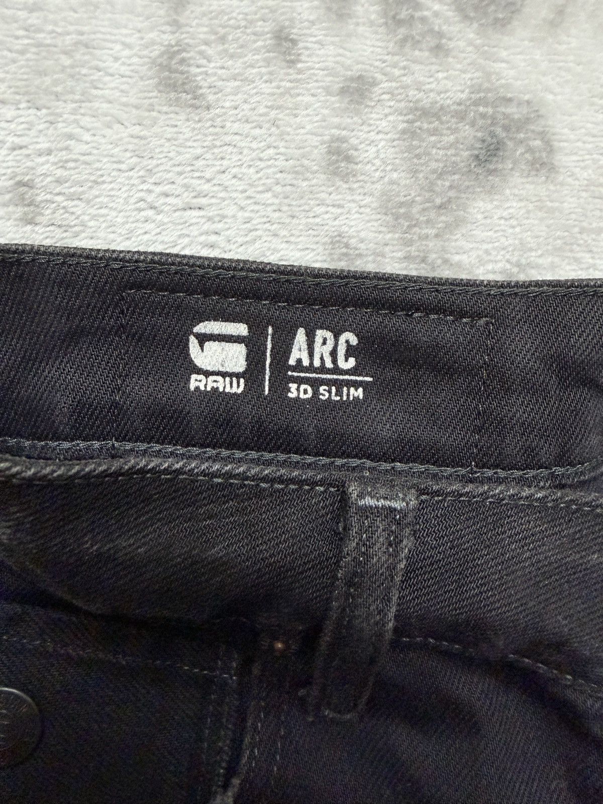 G-Star G-Star RAW Arc 3D Slim Black Faded Denim Ergonomic Fit Size US 28 / EU 44 - 16 Thumbnail