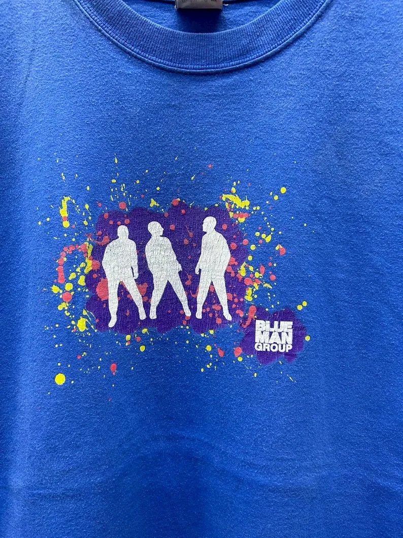 Band Tees Vintage 2000s Blue Man Group Band tshirt size M Size US M / EU 48-50 / 2 - 3 Thumbnail