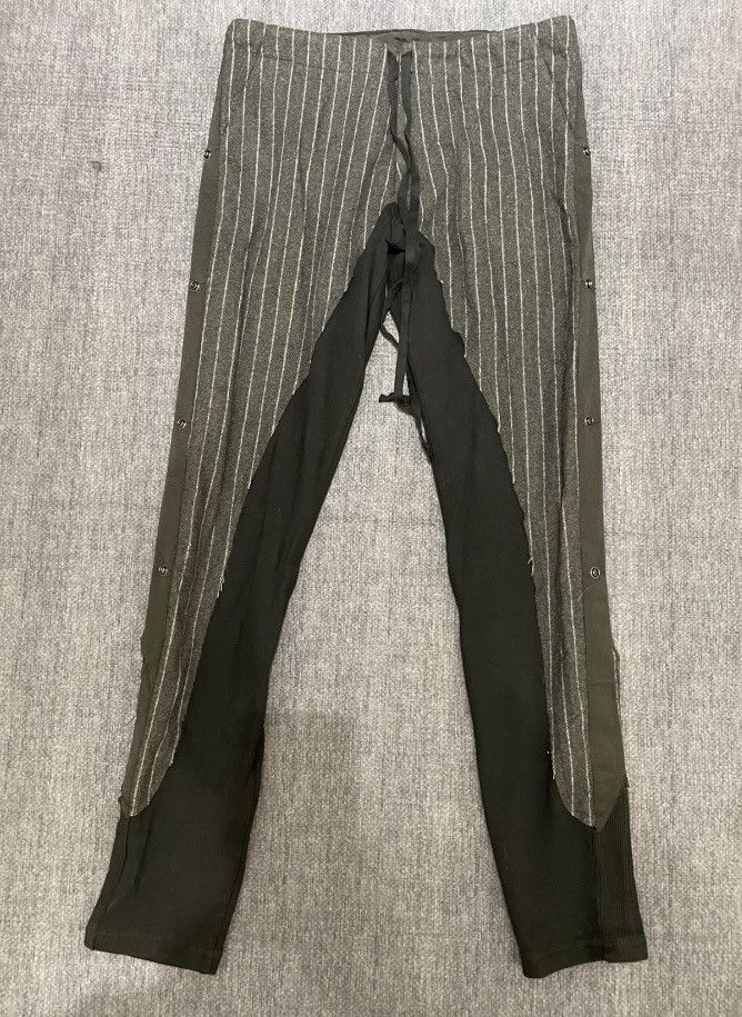 image of Greg Laurent Patchwork Pants in Black, Men's (Size 29)