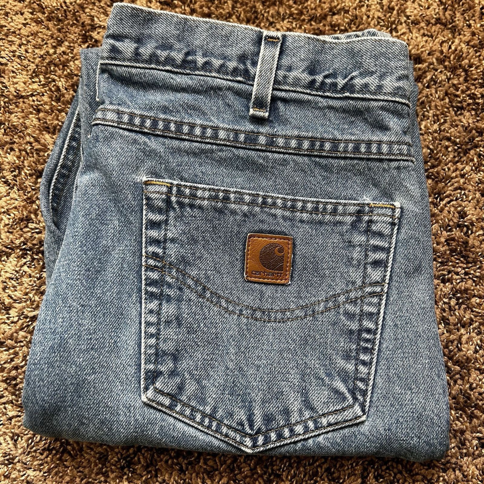 Carhartt Carhartt Straight Leg Jeans B180 STW Stonewash Mens 36 x 34 Size US 36 / EU 52 - 11 Thumbnail