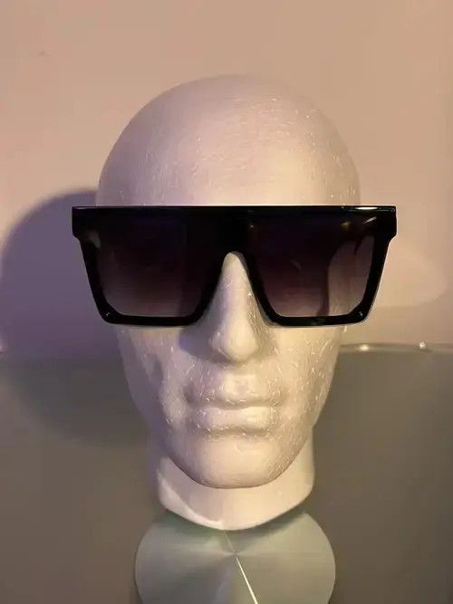 Electric Visual × Vintage Oversized Tinted Sunglasses (black) Size ONE SIZE - 4 Thumbnail