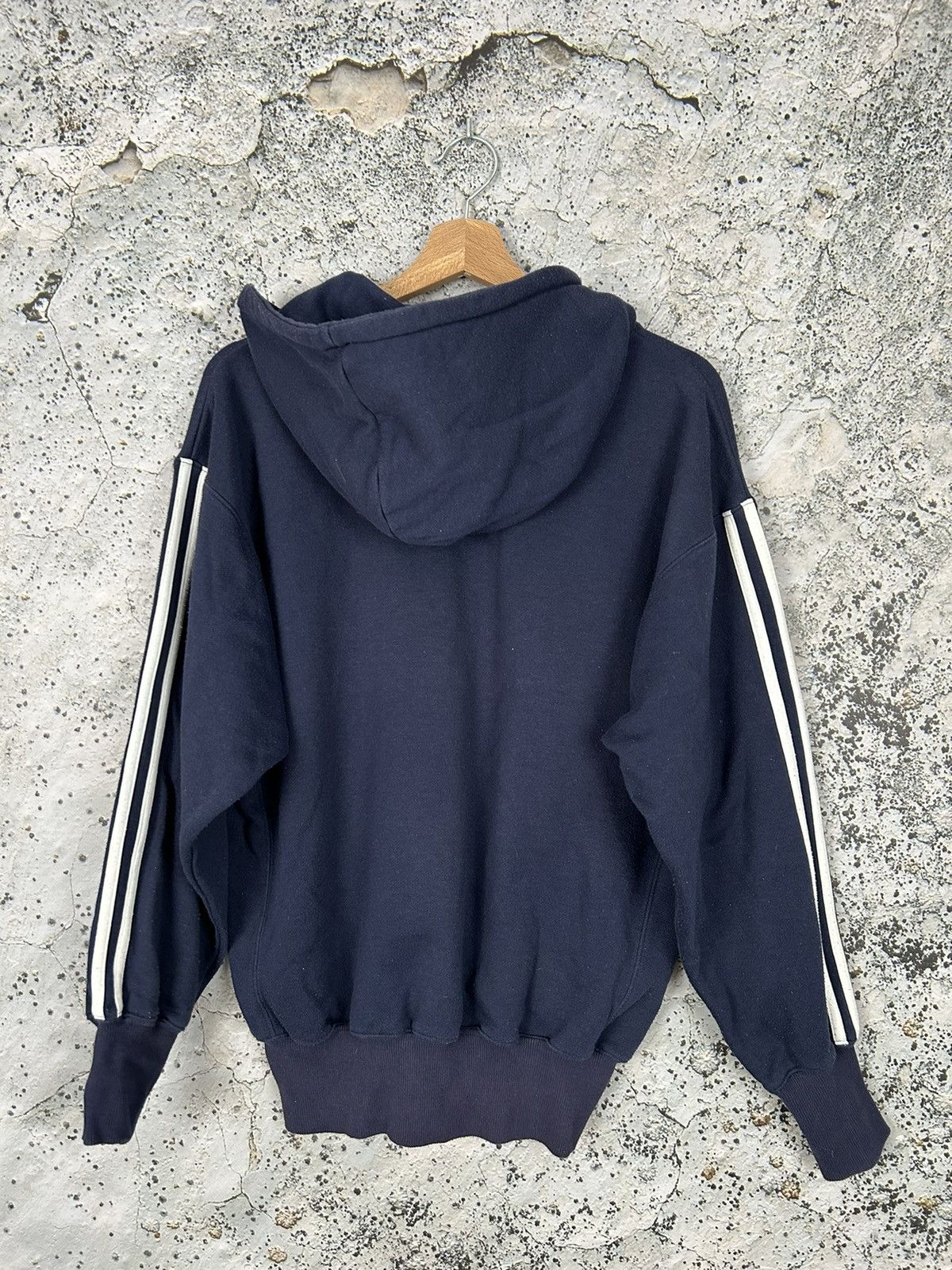 Adidas Vintage Adidas 90s Spellout Baggy Hoodie Sportswear Hype Size US S / EU 44-46 / 1 - 5 Thumbnail