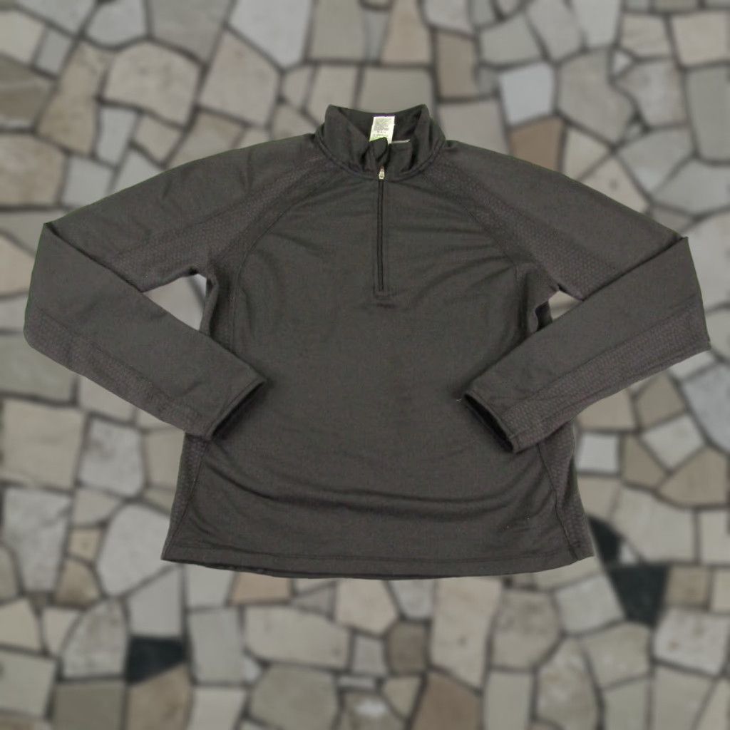The North Face The North Face Sweater Women Large Black Flight Series Pullover 1/4 Zip Thumbholes Mock Neck Raglan Sleeve Zipper Logo 1/2 Zip Outdoor Size L / US 10 / IT 46 - 1 Thumbnail