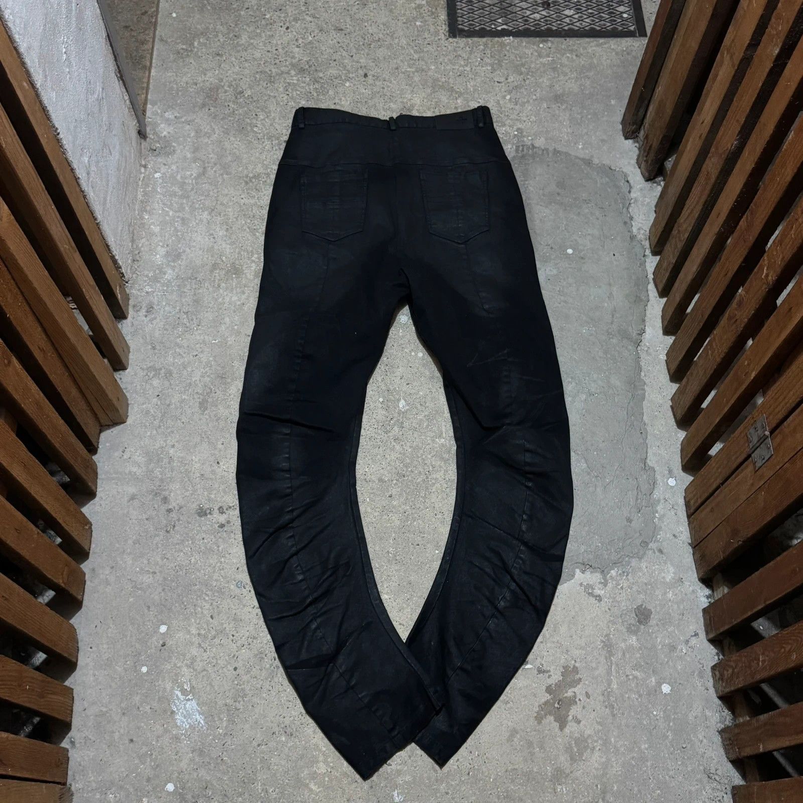 MD75 Md75 waxed j-cut pants Size US 33 - 4 Thumbnail