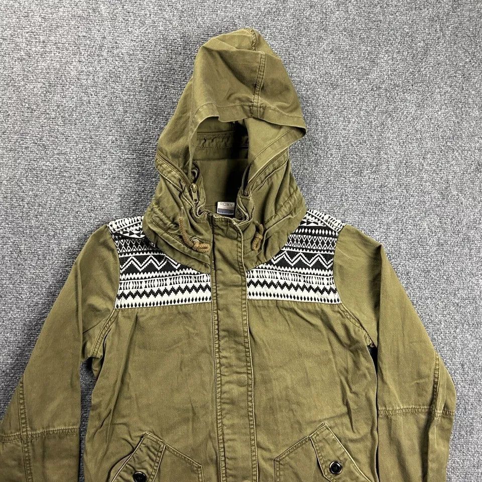 Other Roxy Jacket Womens Small Full Zip Military Aztec Navajo Size S / US 4 / IT 40 - 2 Thumbnail
