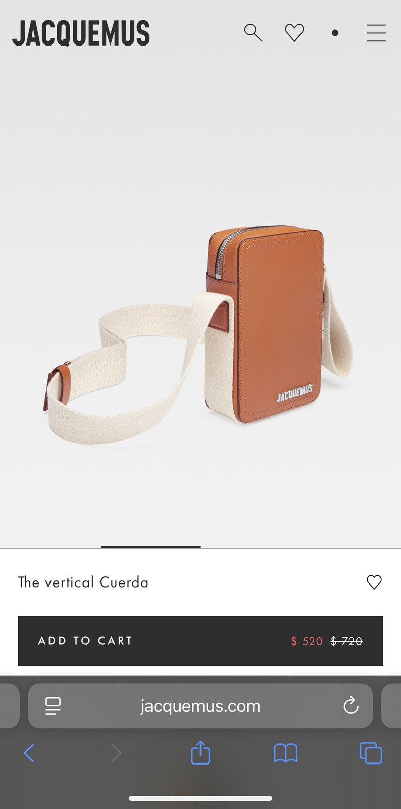 Jacquemus The Vertical Cuerda Bag Size ONE SIZE - 12 Thumbnail