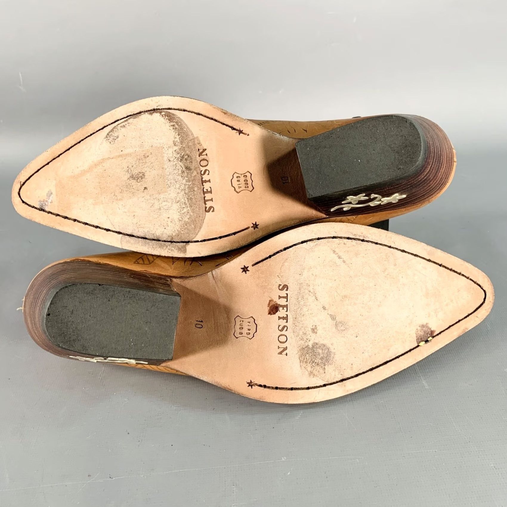 Stetson STETSON Mules Pumps Size 10 Camel Embossed Leather Western Adult Womens Size US 10 / IT 40 - 7 Thumbnail