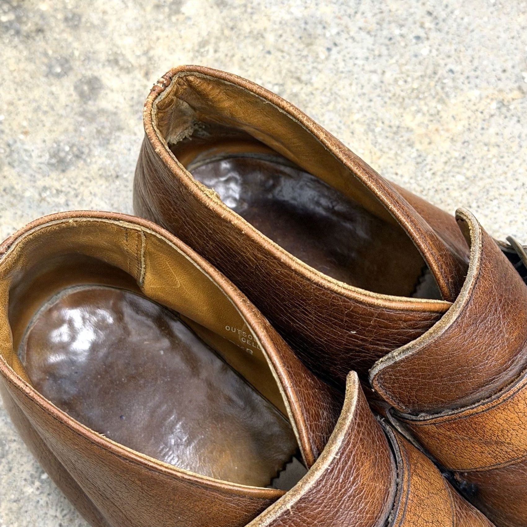 Vintage VINTAGE Boots Monk strap Buckle Cats Paw Mens Brown Size 10.5 B Leather Slip-On Size US 10 / EU 43 - 3 Thumbnail