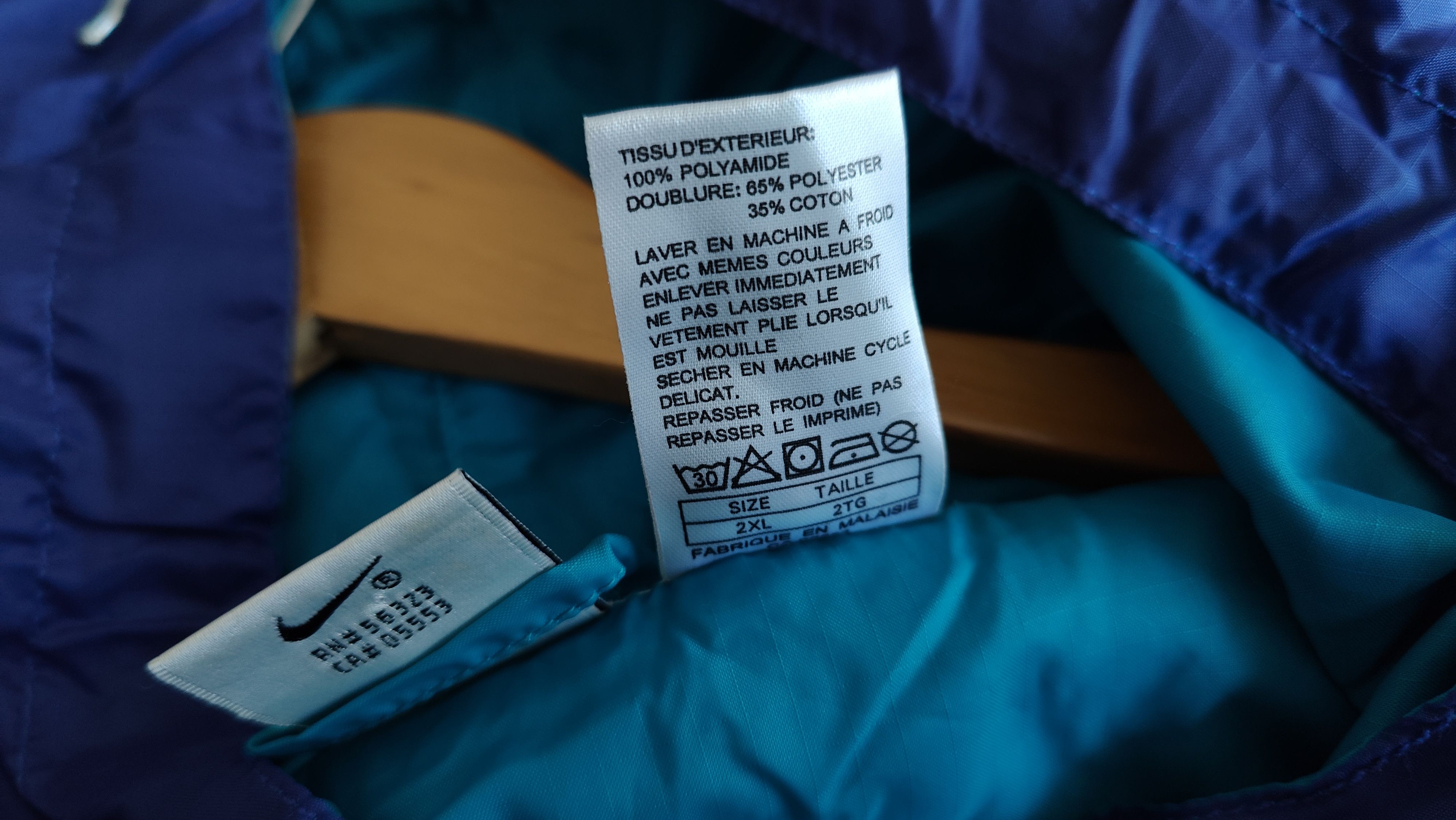 Nike Nike VTG 90s Just Do It Windbreaker Vintage Nylon Jacket Size US XXL / EU 58 / 5 - 7 Thumbnail