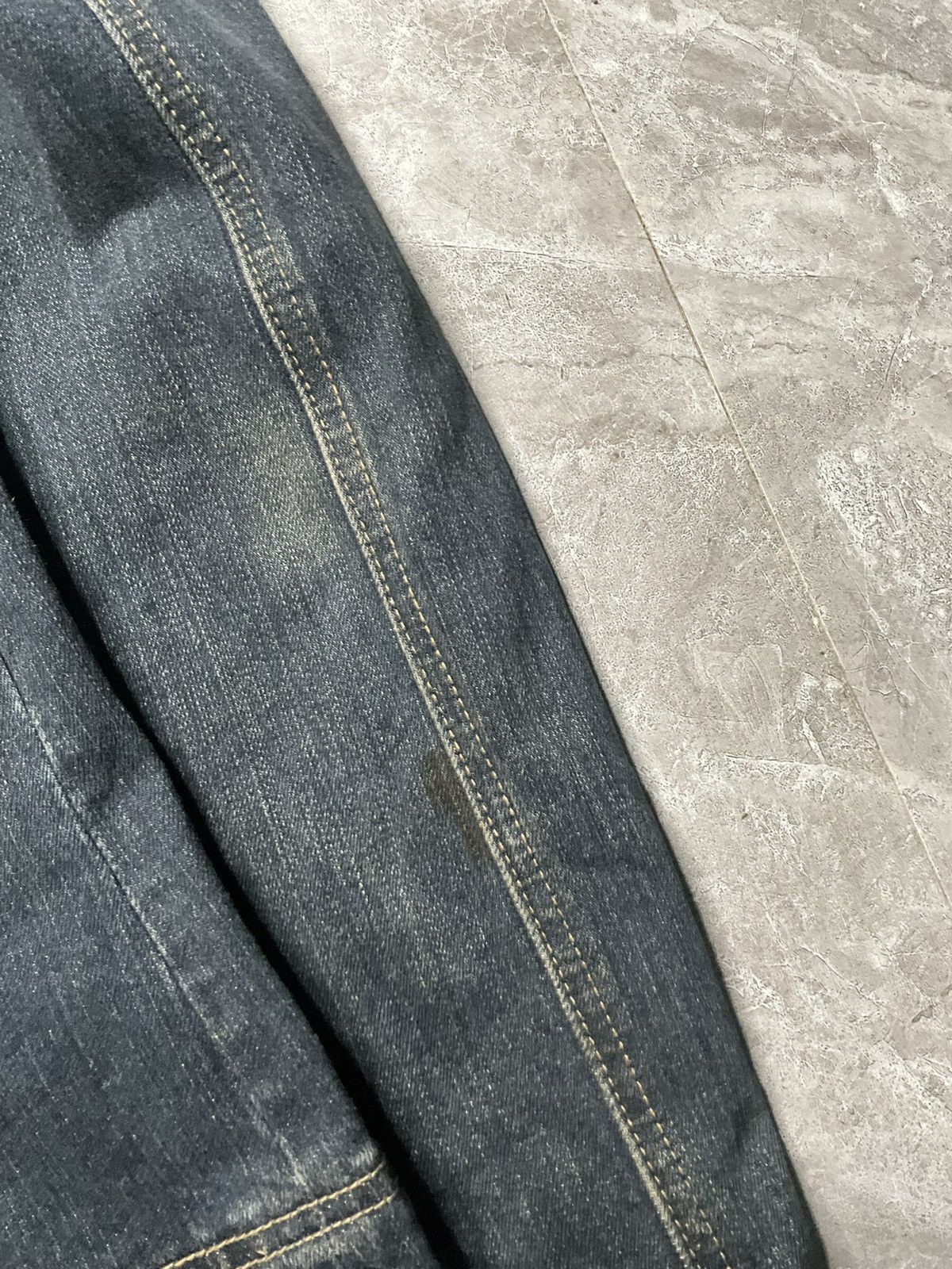Japanese Brand Atelier Sab Men x If six was Nine Dirt Dyed Biker Denim Jkt Size US M / EU 48-50 / 2 - 12 Thumbnail