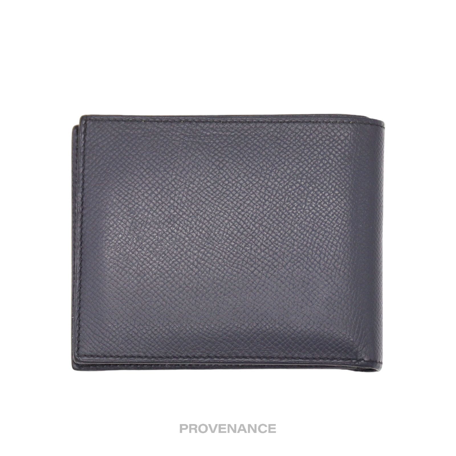 Hermes 🔴 Hermes Citizen Twill Compact Wallet - Bleu Nuit Epsom Size ONE SIZE - 3 Thumbnail
