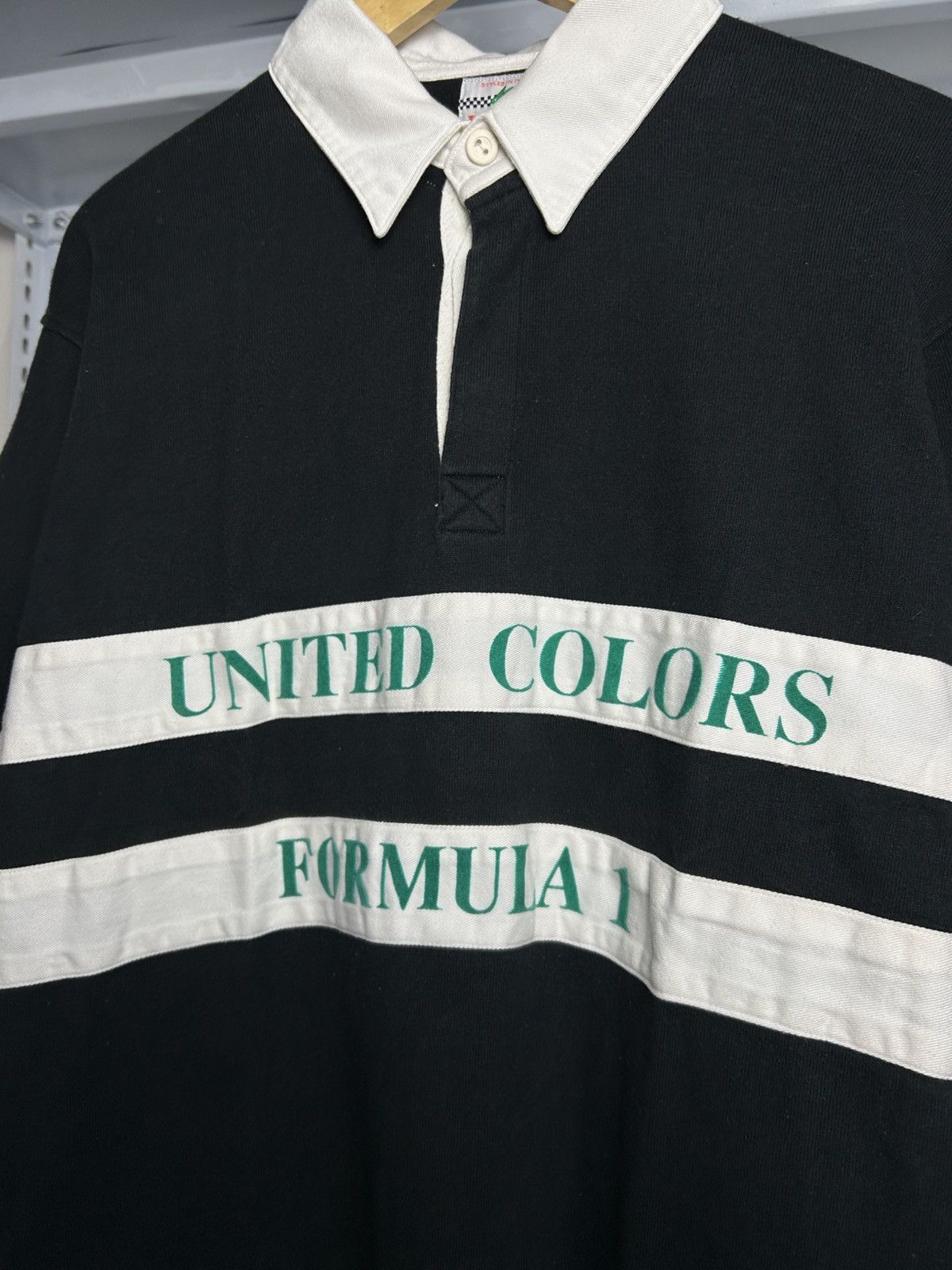 Benetton Vintage Benetton Formula 1 Pitstop Crew made-in italy Size US L / EU 52-54 / 3 - 2 Thumbnail