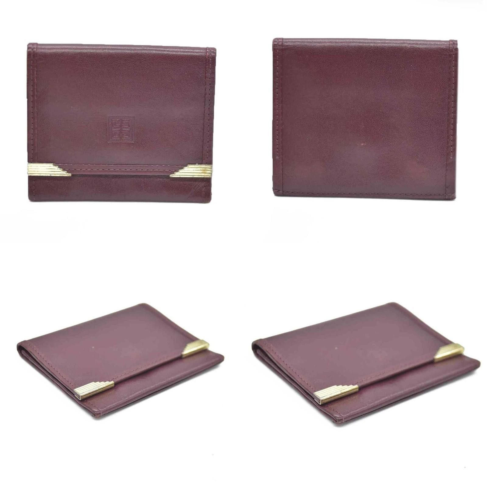 Givenchy Givenchy Burgundy with Gold Hardware Coin Purse Size ONE SIZE - 2 Thumbnail
