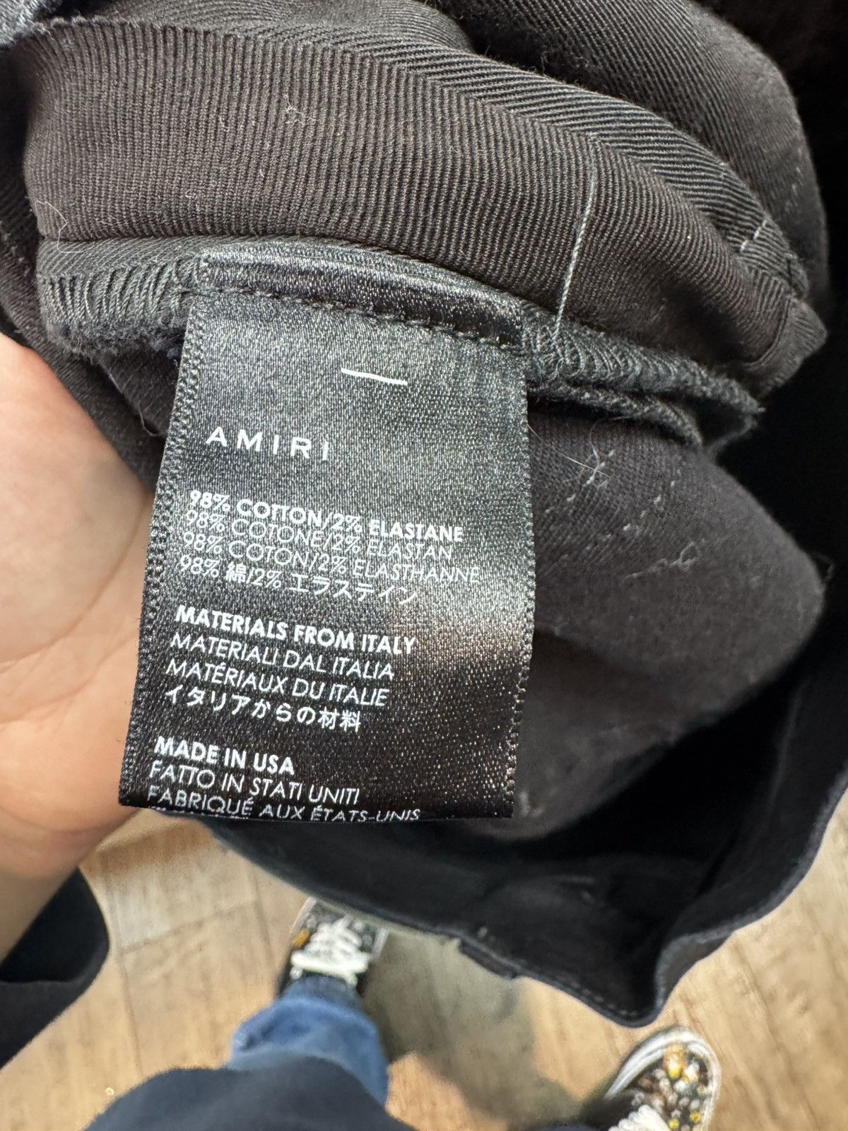 Amiri Waxed Distressed Skinny Jeans Size US 32 / EU 48 - 6 Thumbnail