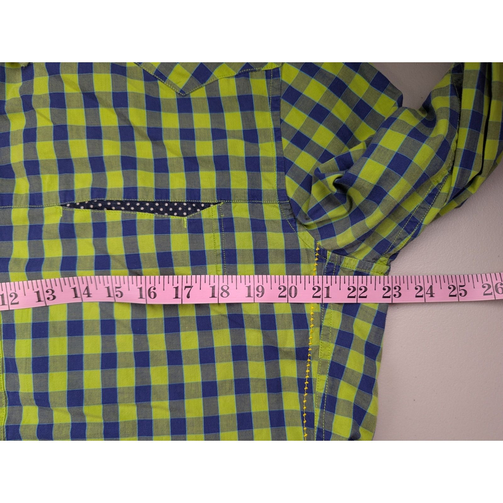 Robert Graham Robert Graham Shirt Green Blue Plaid Gingham Bright Bold Size US L / EU 52-54 / 3 - 11 Thumbnail