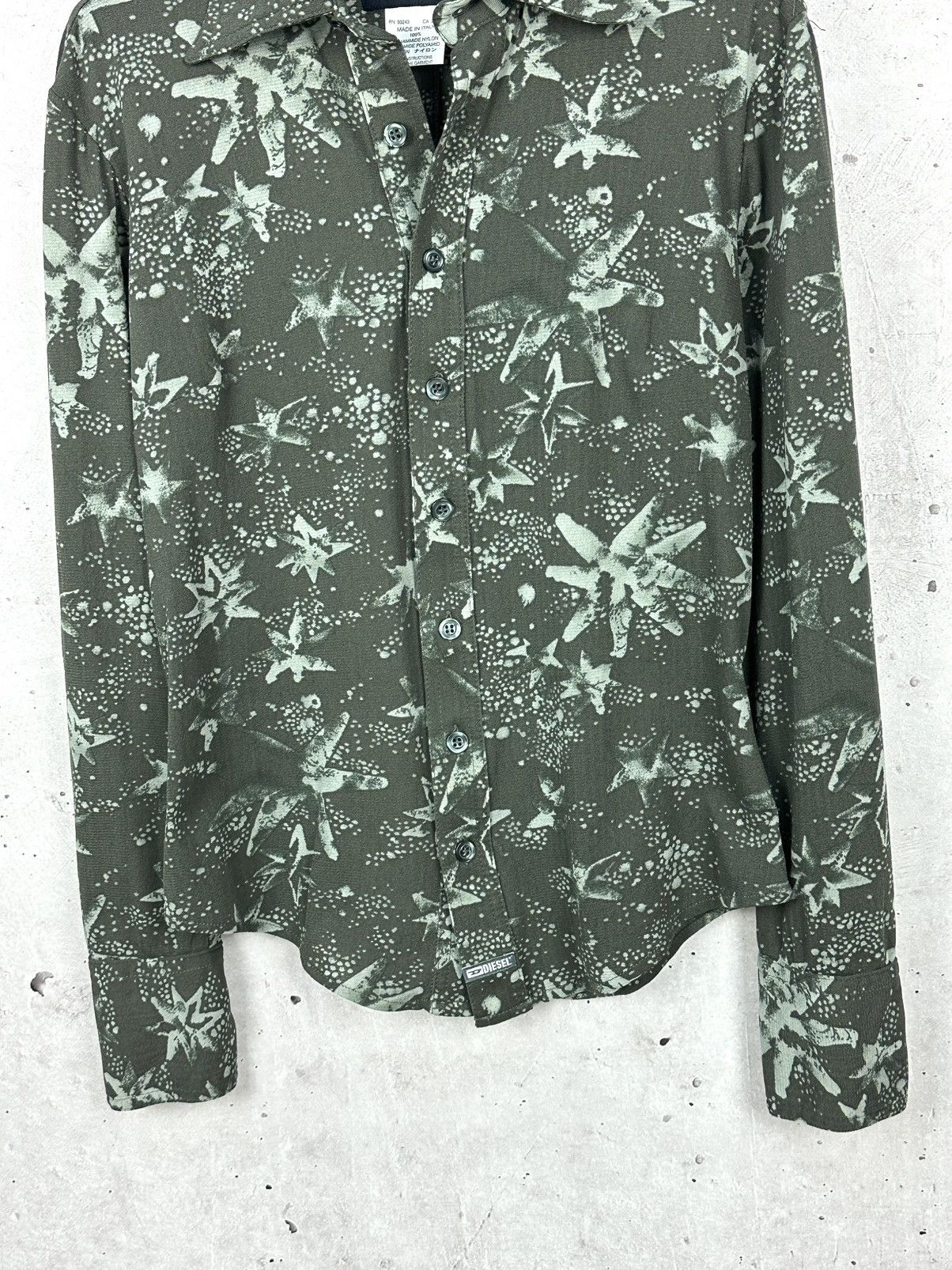 Diesel Vintage Y2K Diesel Printed Made in Italy Long Sleeve Shirt Size S / US 4 / IT 40 - 3 Thumbnail