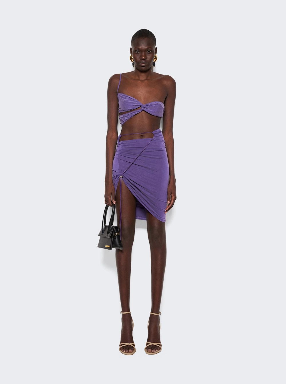 Jacquemus o1mle0824 Le Bandeau Espelho in Purple Size L / US 10 / IT 46 - 2 Thumbnail