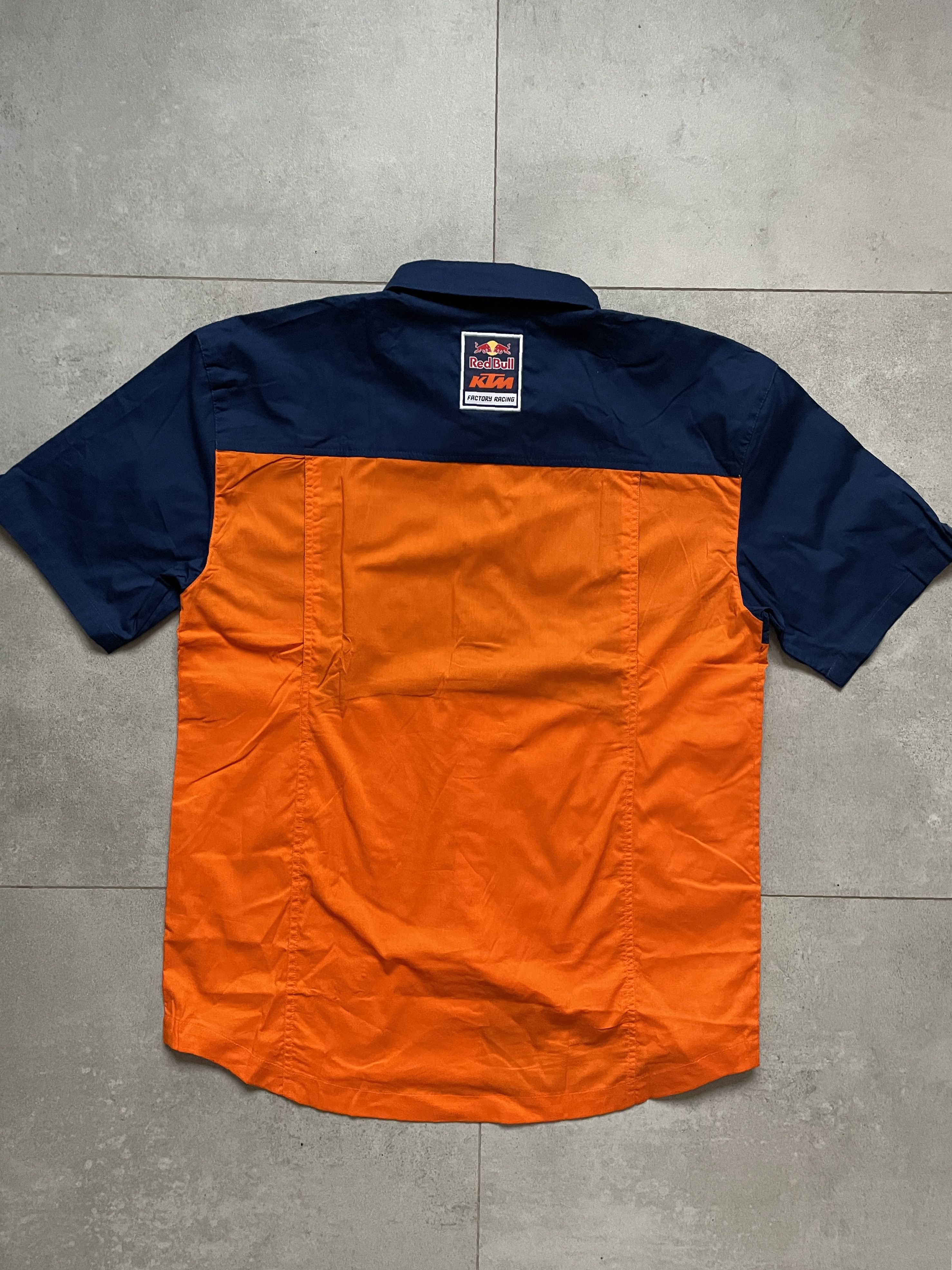 Red Bull RED BULL KTM MOTOCROSS ORANGE NAVY MOTO SHIRT Size US XL / EU 56 / 4 - 2 Thumbnail