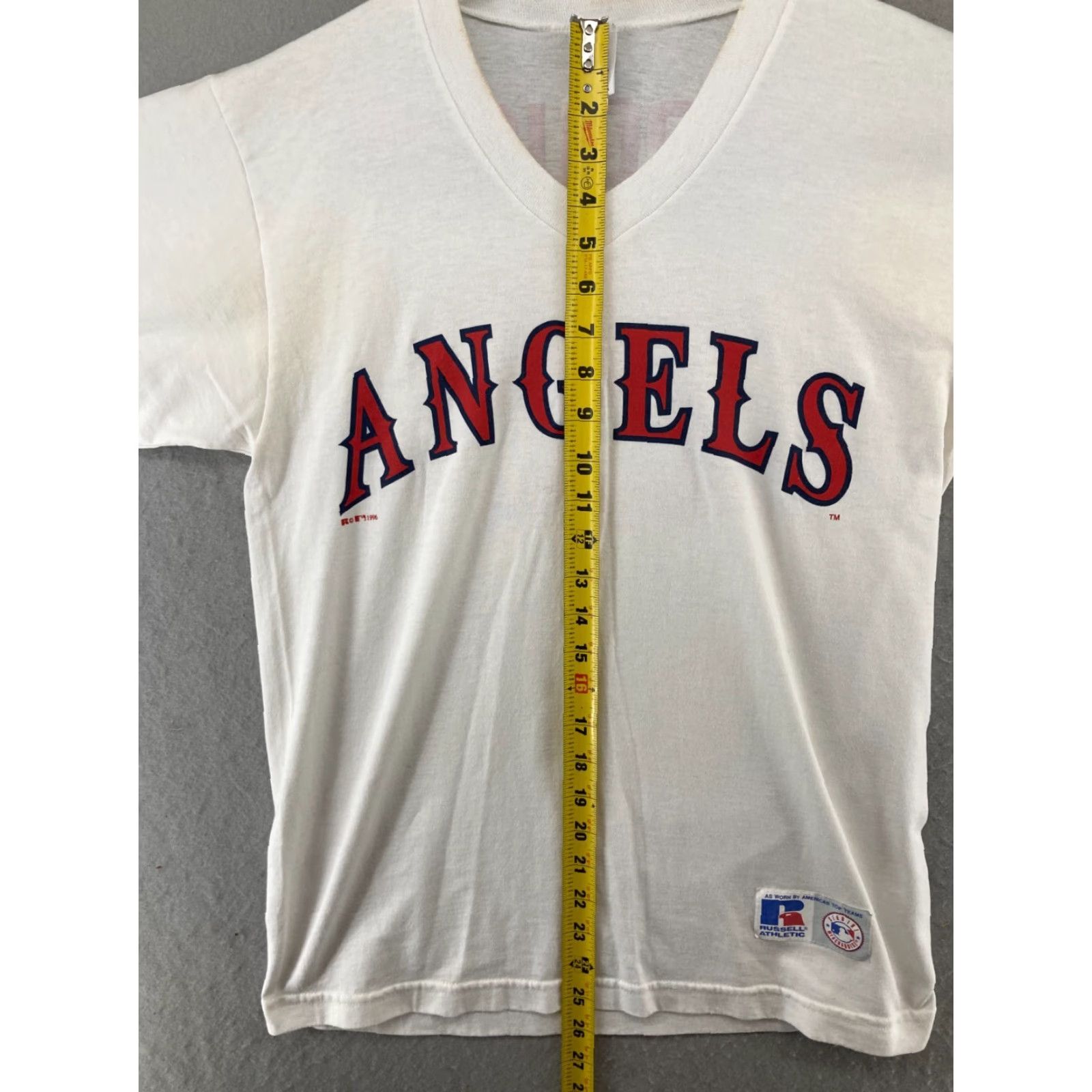 Russell Athletic Russell Athletic TShirt Womens Medium White USA Made V Neck Size M / US 6-8 / IT 42-44 - 3 Thumbnail