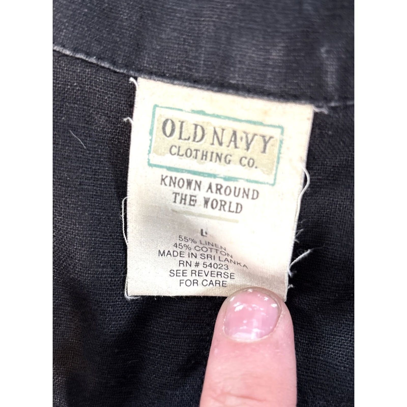 Old Navy VINTAGE Old Navy Dress Shirt Dress Womens L Linen Sleeveless Pocket Collared Midi Black Preppy Minimalist Casual Business Pockets Ladies L Size L / US 10 / IT 46 - 4 Thumbnail