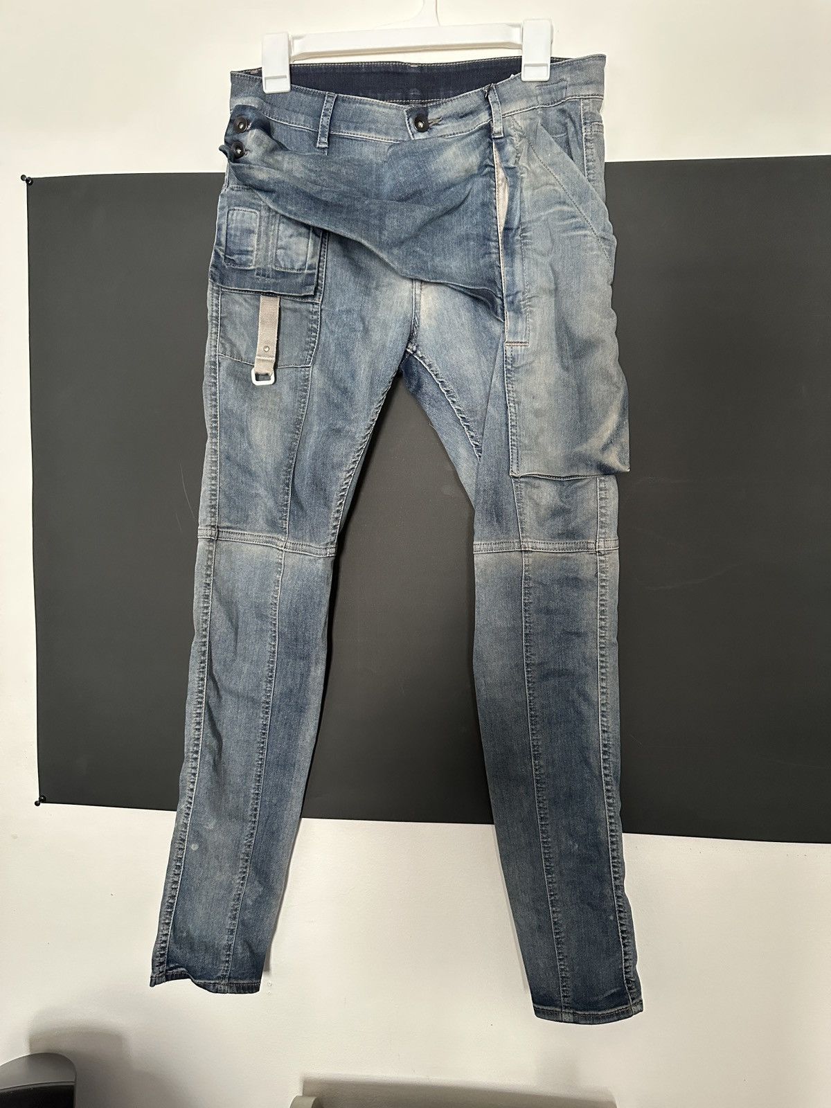 image of Rick Owens Memphis Denim Hustler Blue, Men's (Size 30)