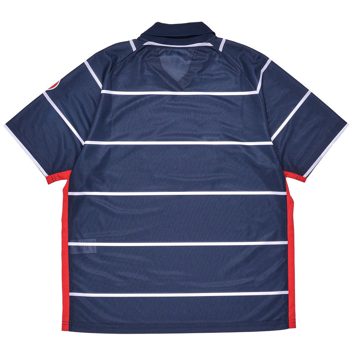 Pop Trading Company Pop Striped Sportif Shortsleeve T-Shirt Navy Size US M / EU 48-50 / 2 - 2 Thumbnail