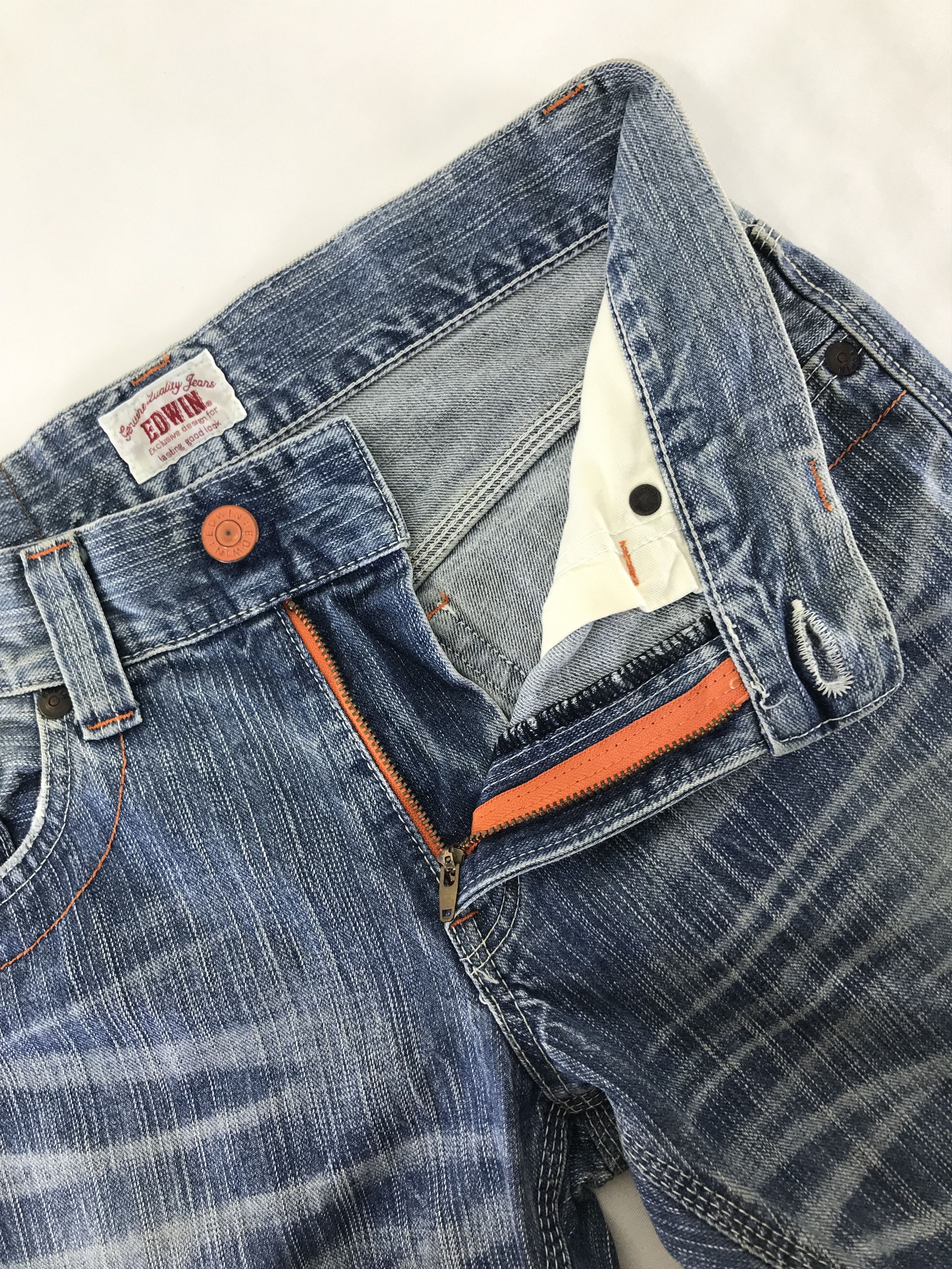 Edwin Vintage Edwin 403XVS Faded Blue Jeans Size US 31 - 9 Thumbnail