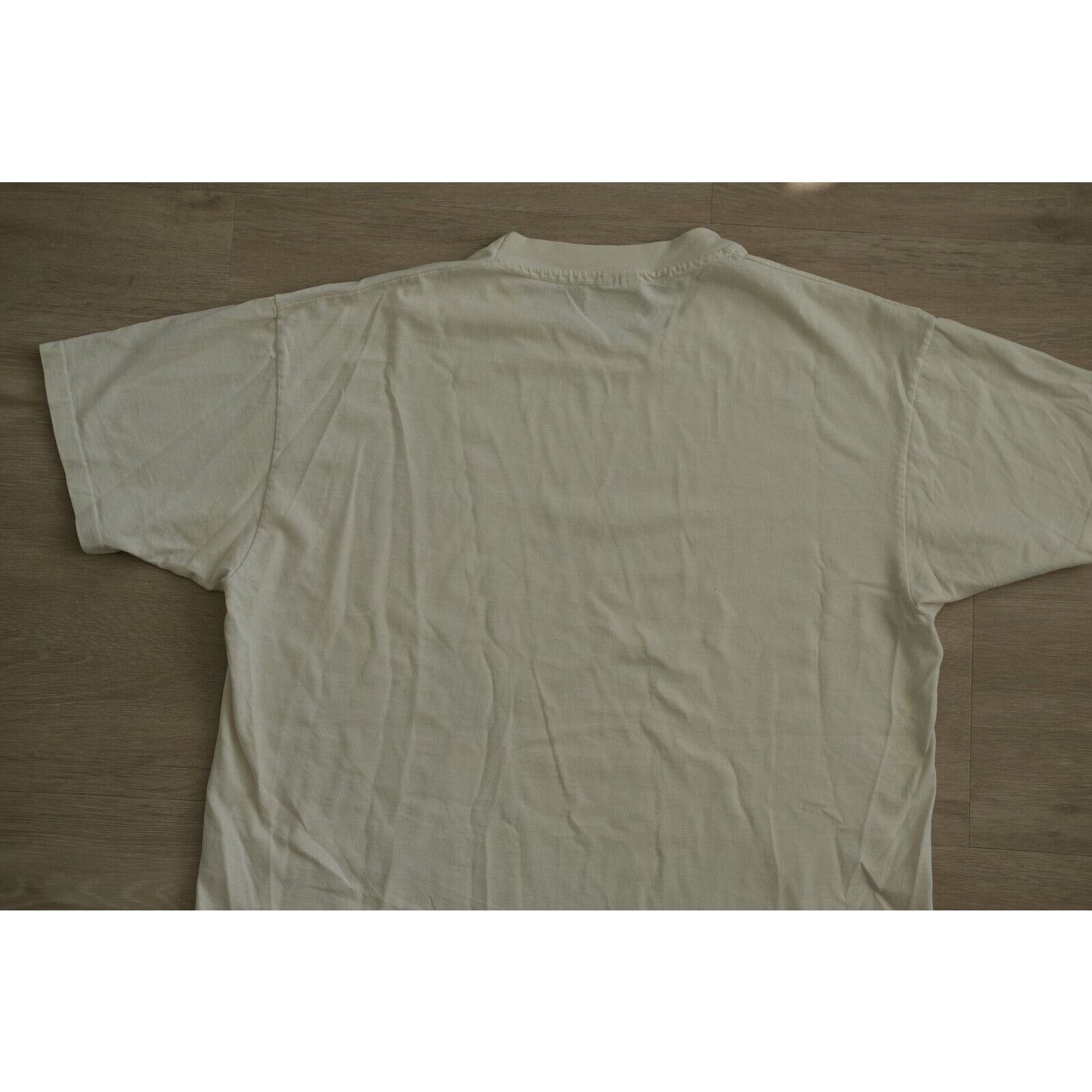 Anvil Vintage 1990s Anvil Art Gorilla Graphic Tee Unisex XL White Size US XL / EU 56 / 4 - 6 Thumbnail