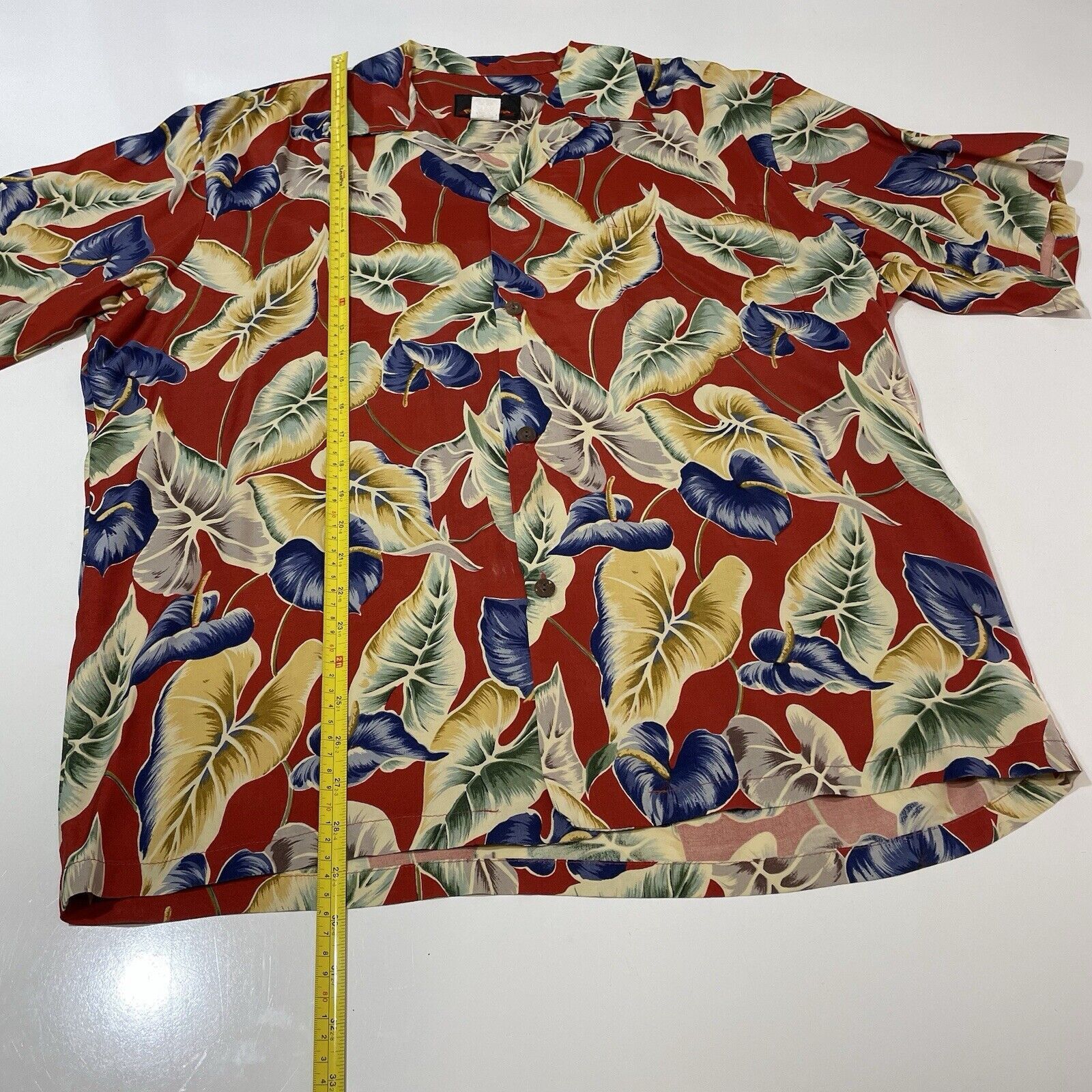 Pineapple Connection Pineapple Juice Anthurium Leaf Print Hawaiian Camp Shirt Size US XL / EU 56 / 4 - 4 Thumbnail