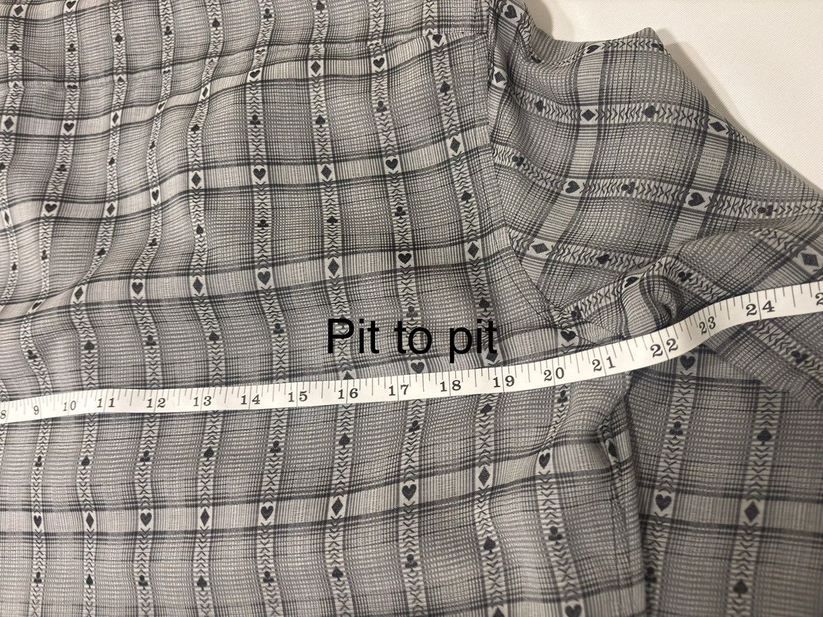 Saint Laurent Paris RARE NWOT Saint Laurent SS18 Casino Spade Plaid LG Shirt Size US L / EU 52-54 / 3 - 7 Thumbnail