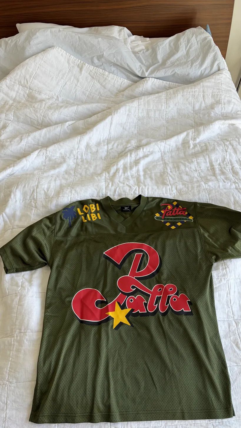 Patta Patta SS22 "Lobi Libi" Mesh Football Jersey — Olivine Size US XL / EU 56 / 4 - 1 Thumbnail