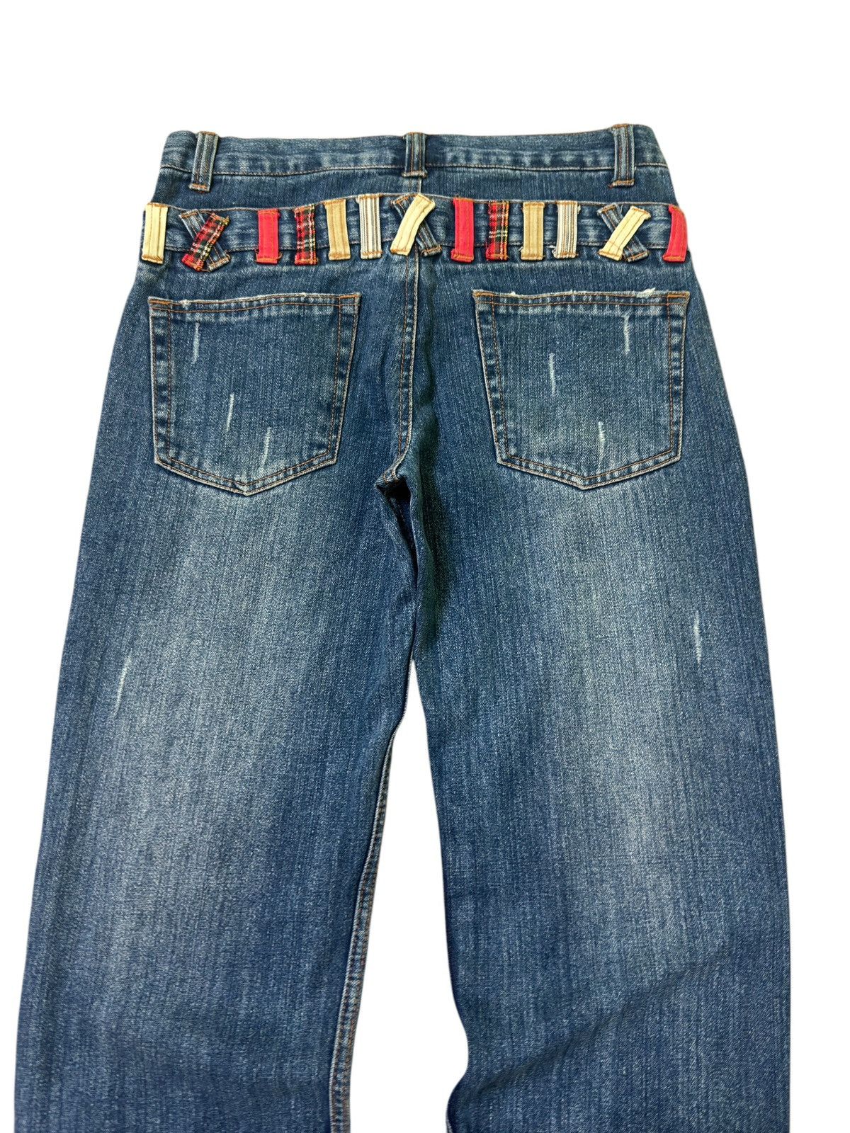 Hysteric Glamour NYLAUS JEANS DOUBLE WAIST COLOURFUL DISTRESSED DENIM Size US 30 / EU 46 - 10 Thumbnail