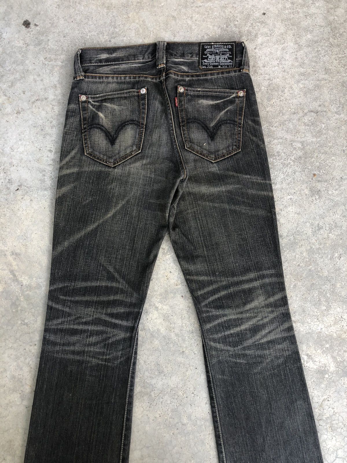 If Six Was Nine Y2k Levis Flared Jeans Distressee Jeans 708 Size US 30 / EU 46 - 8 Thumbnail