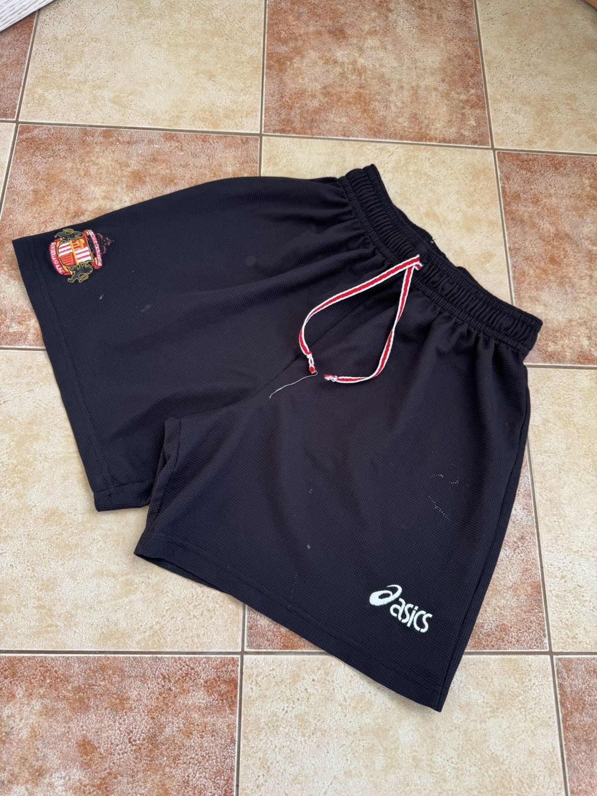 Asics × Vintage Vintage Sunderland 1997-1998 Home Soccer Shorts Football Kit Size US 36 / EU 52 - 3 Thumbnail