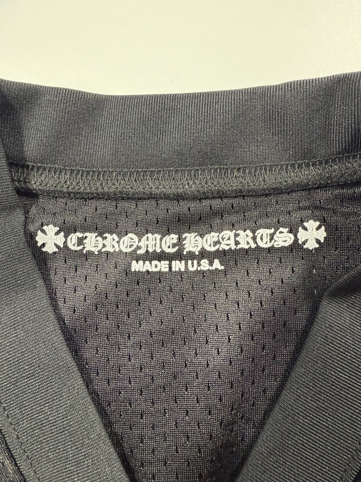 Chrome Hearts 🔥Chrome Hearts Black Jersey Mesh Short Sleeve🔥 Size US M / EU 48-50 / 2 - 10 Thumbnail