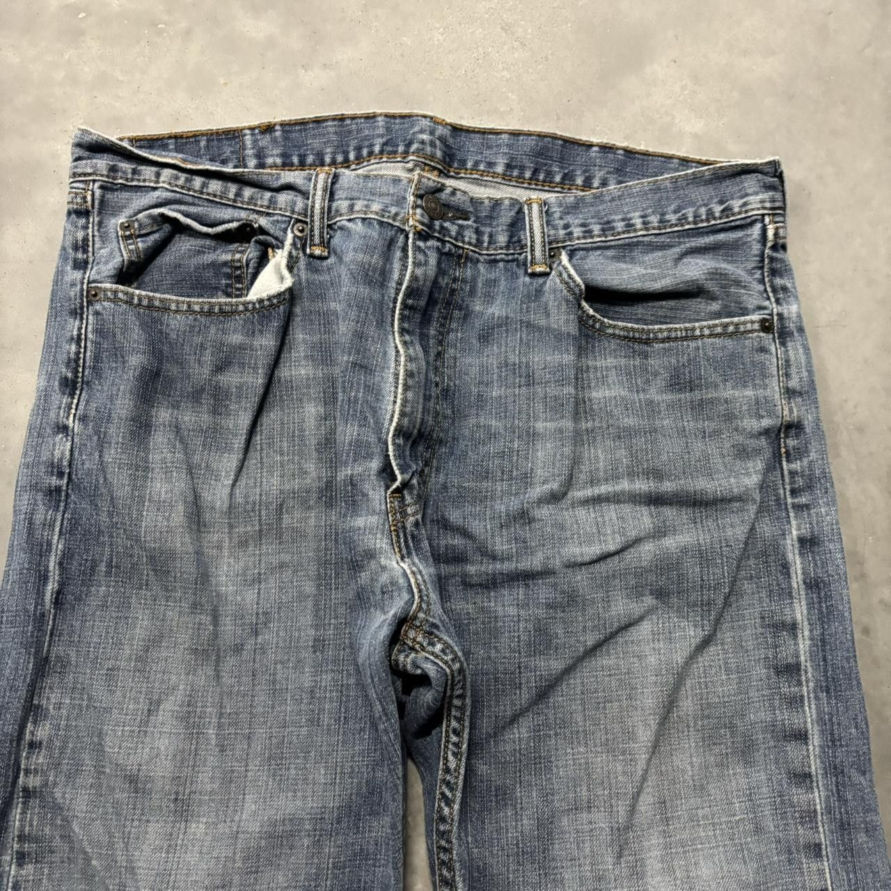 Levi's × Vintage Crazy Vintage Y2K/2000s Grunge Levi’s Dark Wash Skater Denim Jeans! Size US 36 / EU 52 - 5 Thumbnail