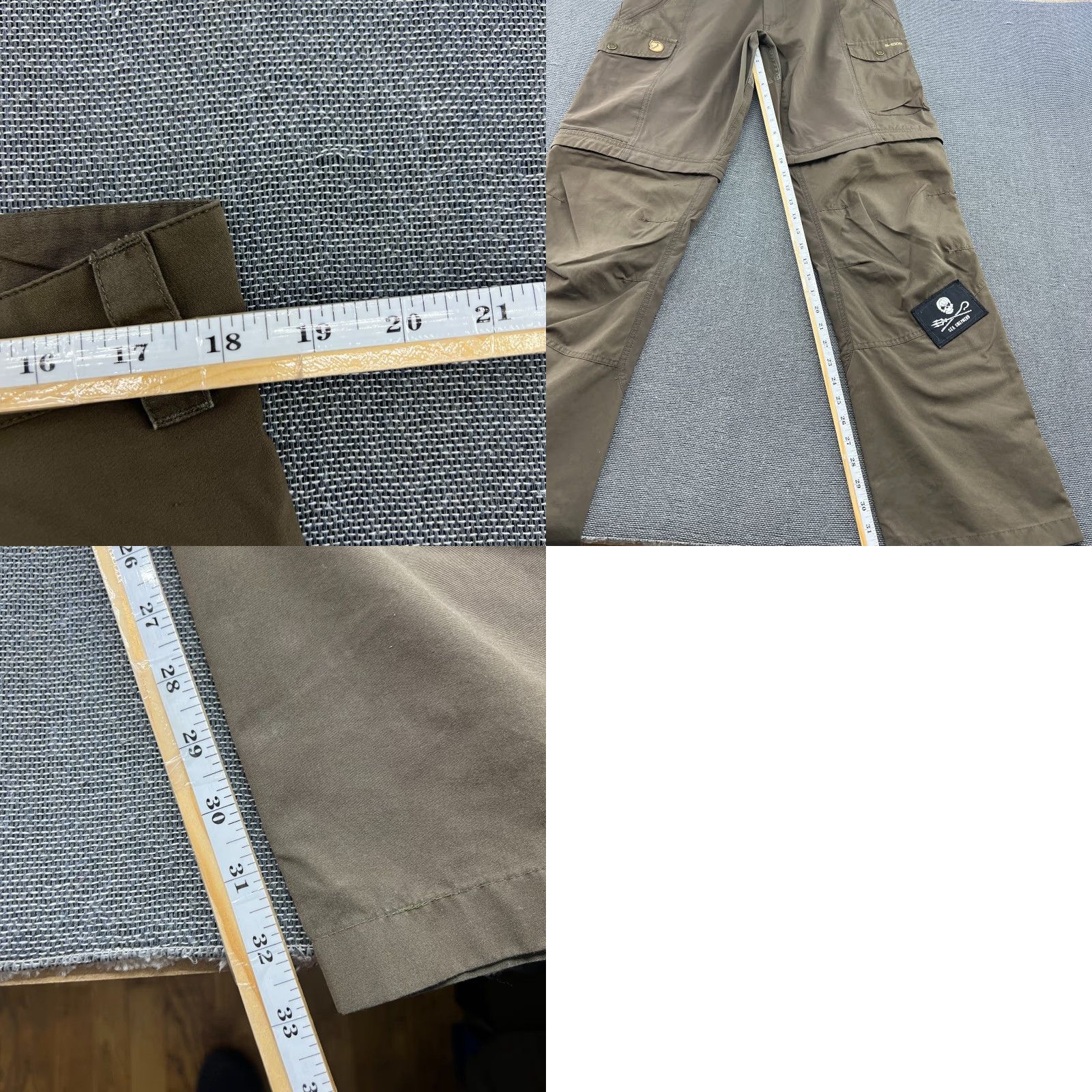 Vintage Fjällräven Abisko Zip Off Trousers Mens Pants EU 52 Outdoor G-1000 Brown Track Pants Mens Size US 36 / EU 52 - 10 Thumbnail