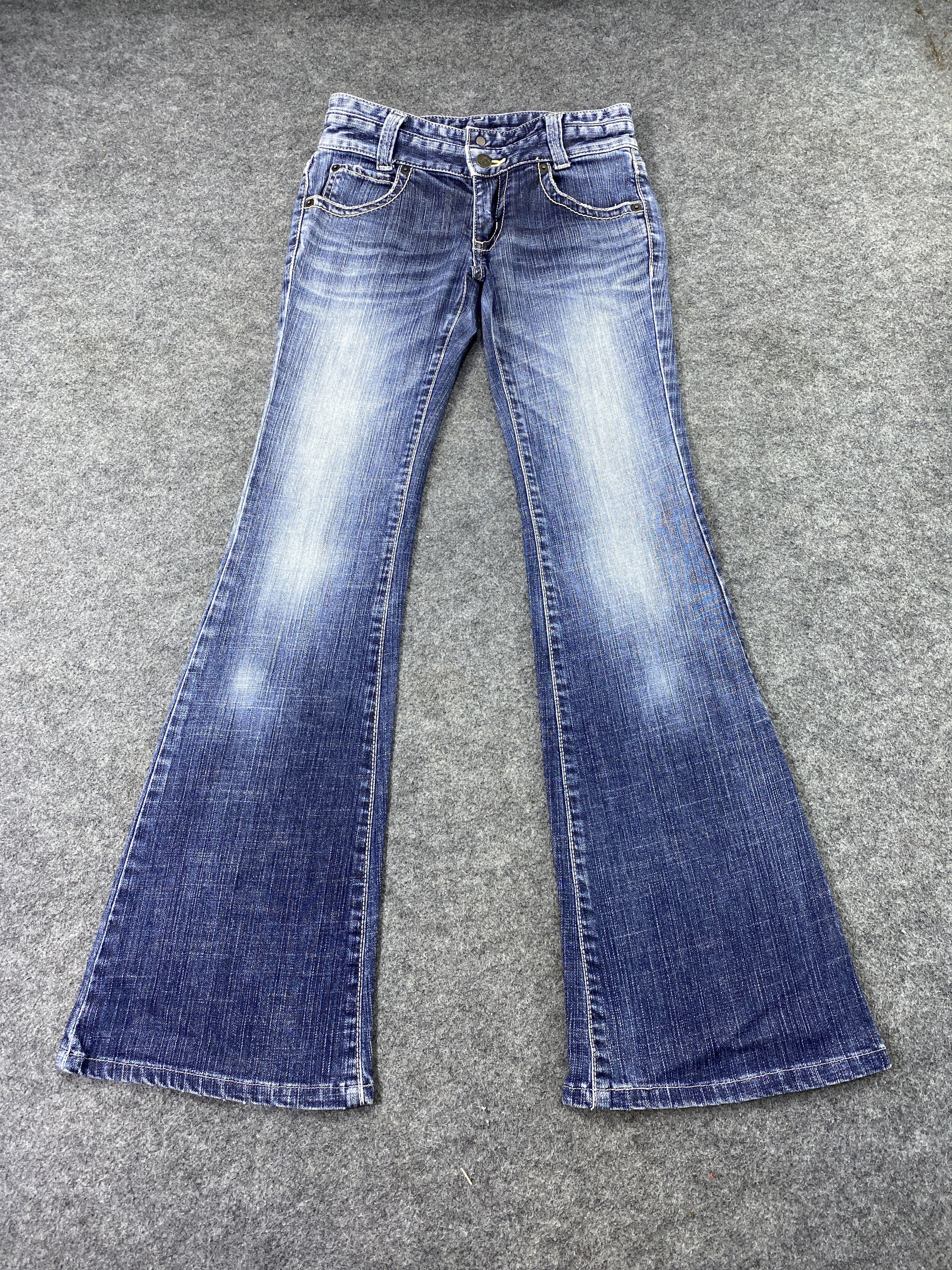 Japanese Brand Bobson Bootcut Blue Wash Jeans - J1101 Size 26" / US 2 / IT 38 - 2 Thumbnail