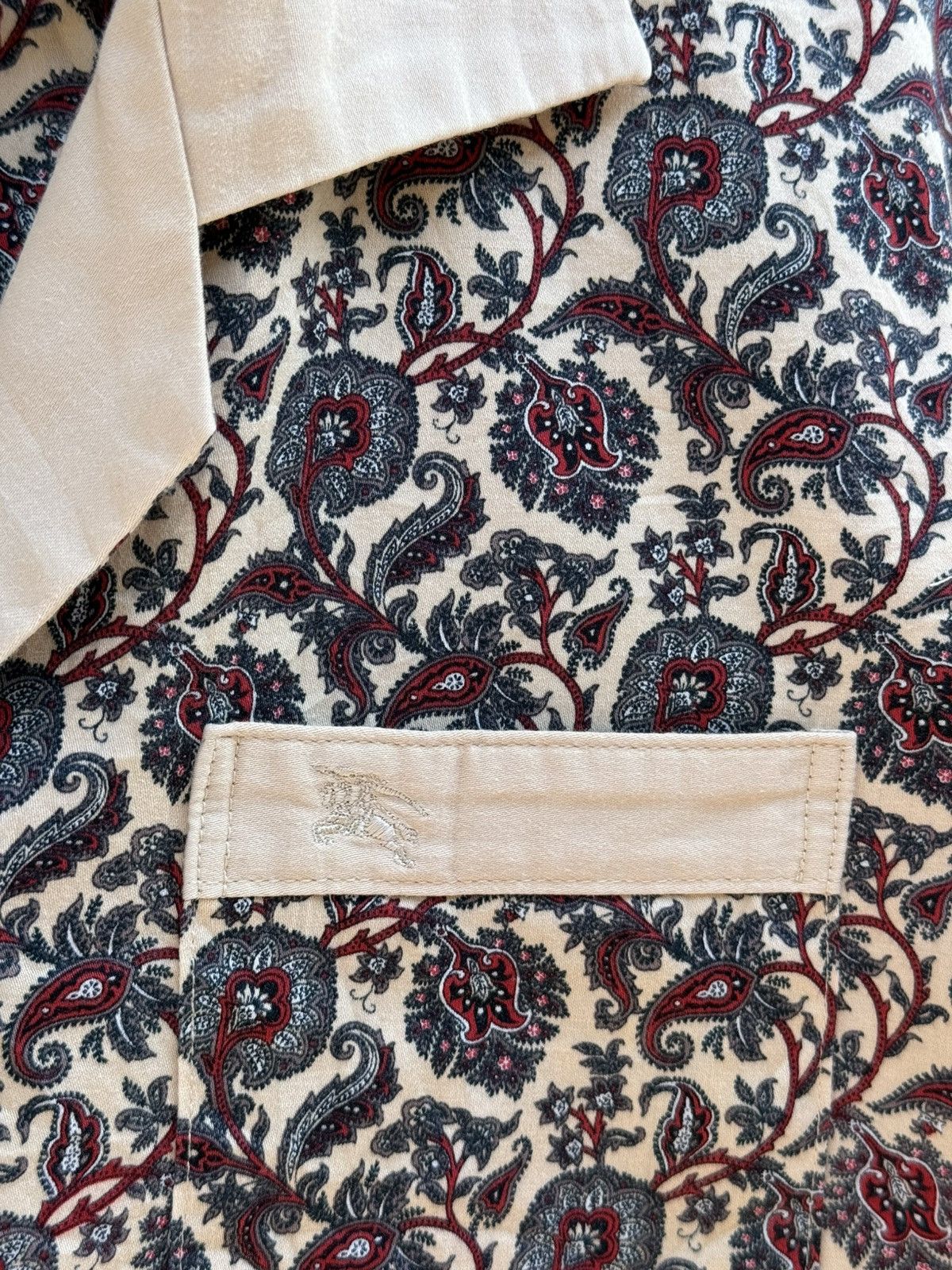 Burberry BURBERRY London AOP Paisley Design Open Collar Shirt Size S / US 4 / IT 40 - 6 Thumbnail