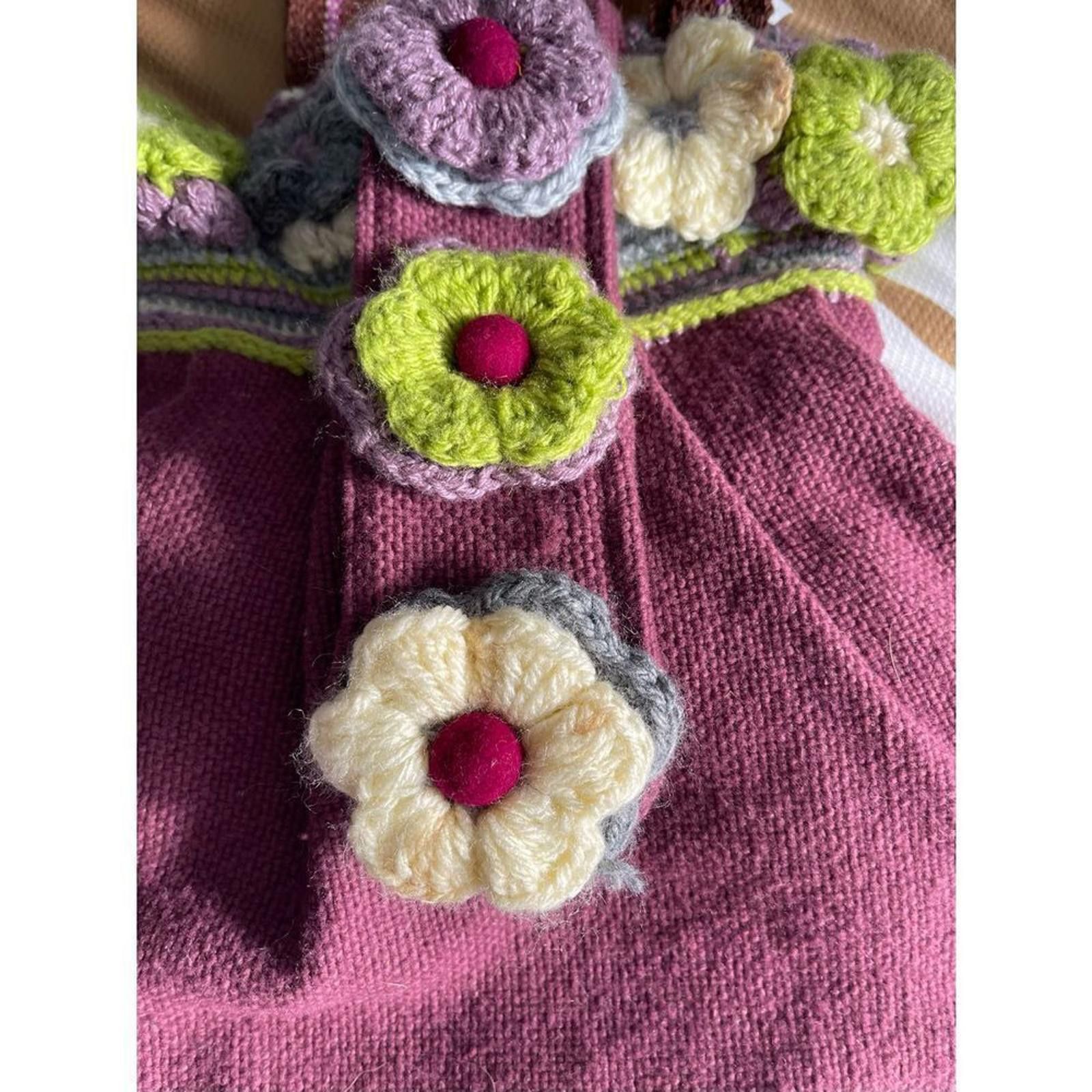 Handmade Vintage knit purse Size ONE SIZE - 2 Thumbnail