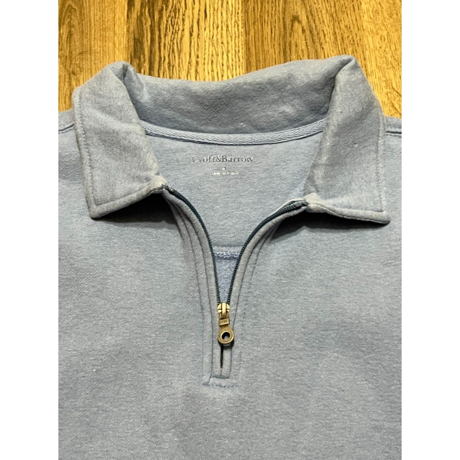 Croft & Barrow Croft & Barrow Sweatshirt Womens Small Blue Long Sleeve 1/4 Zip Pullover Casual Modern Mock Neck Shirt Size S / US 4 / IT 40 - 3 Thumbnail