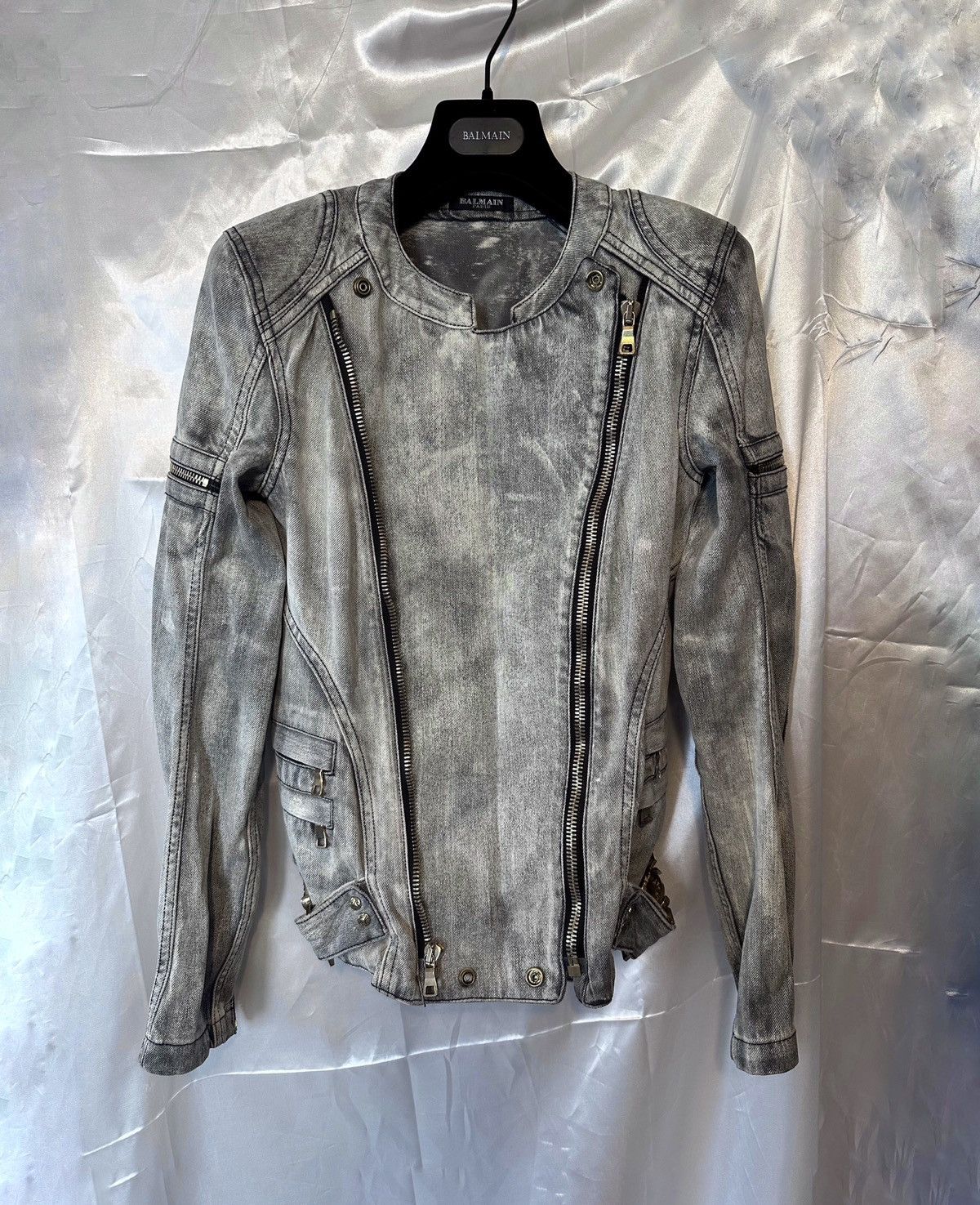 Balmain Balmain SS12 Zip Denim Jacket Size US S / EU 44-46 / 1 - 3 Thumbnail