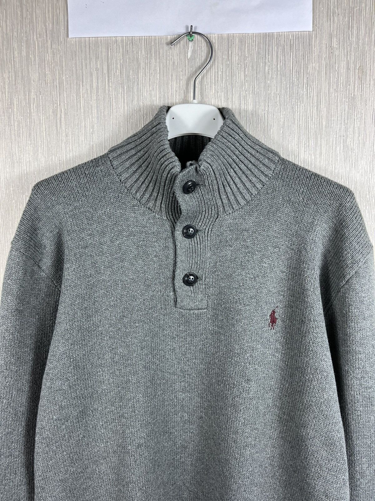 Polo Ralph Lauren × Ralph Lauren Polo Ralph Lauren vintage cotton sweater button up half zip Size US M / EU 48-50 / 2 - 5 Thumbnail