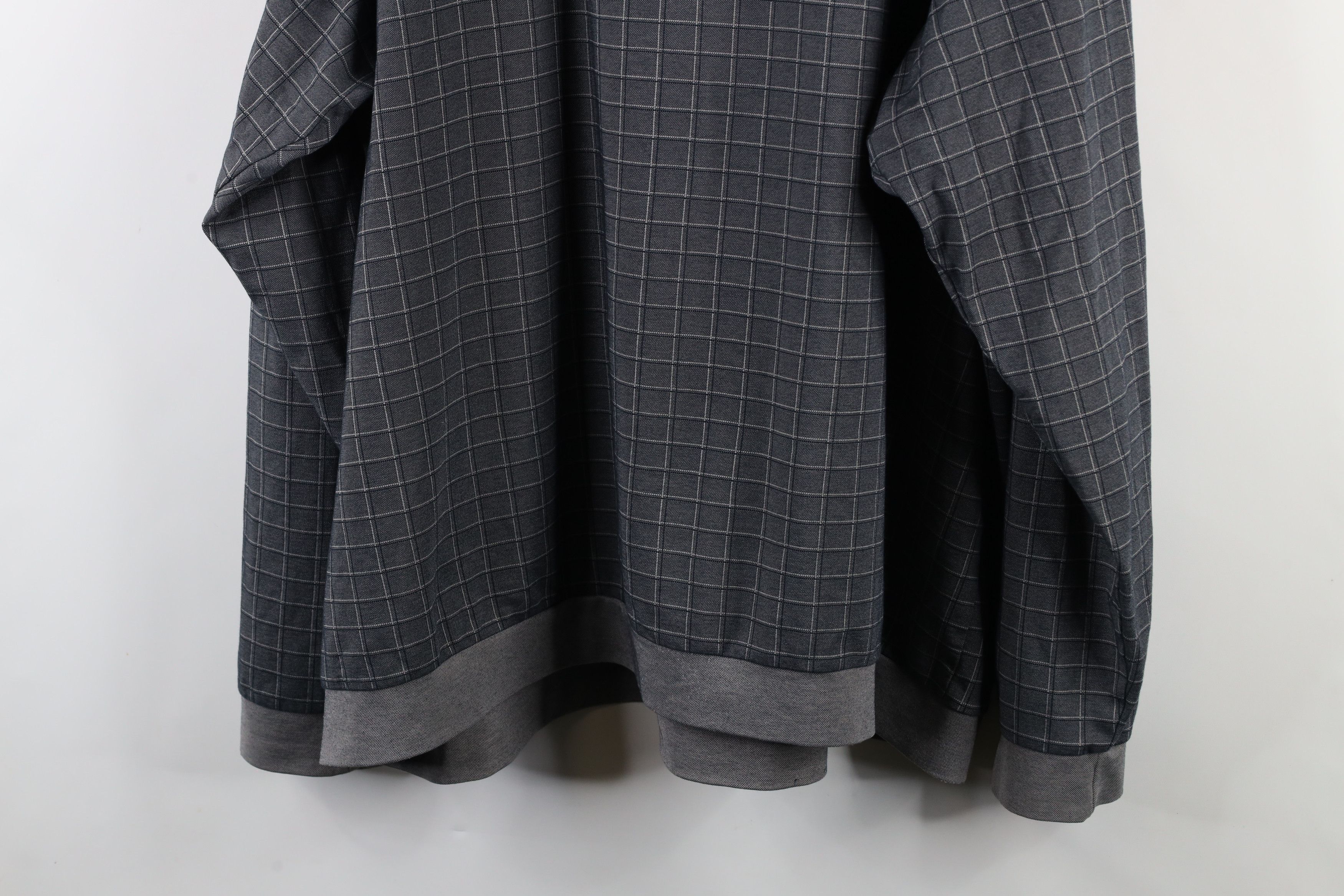 Vintage Vintage 90s Streetwear Checkered Pullover Long Sleeve Polo Size US XXL / EU 58 / 5 - 11 Thumbnail