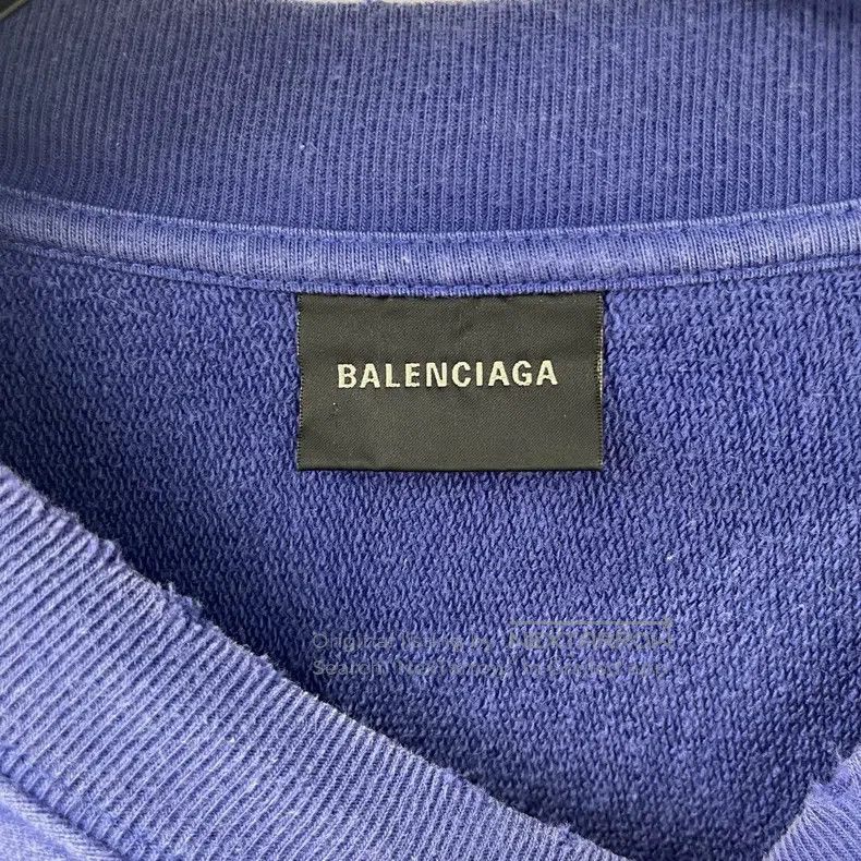 Balenciaga Balenciaga Wave Logo Printed Sweatshirt Size US M / EU 48-50 / 2 - 3 Thumbnail