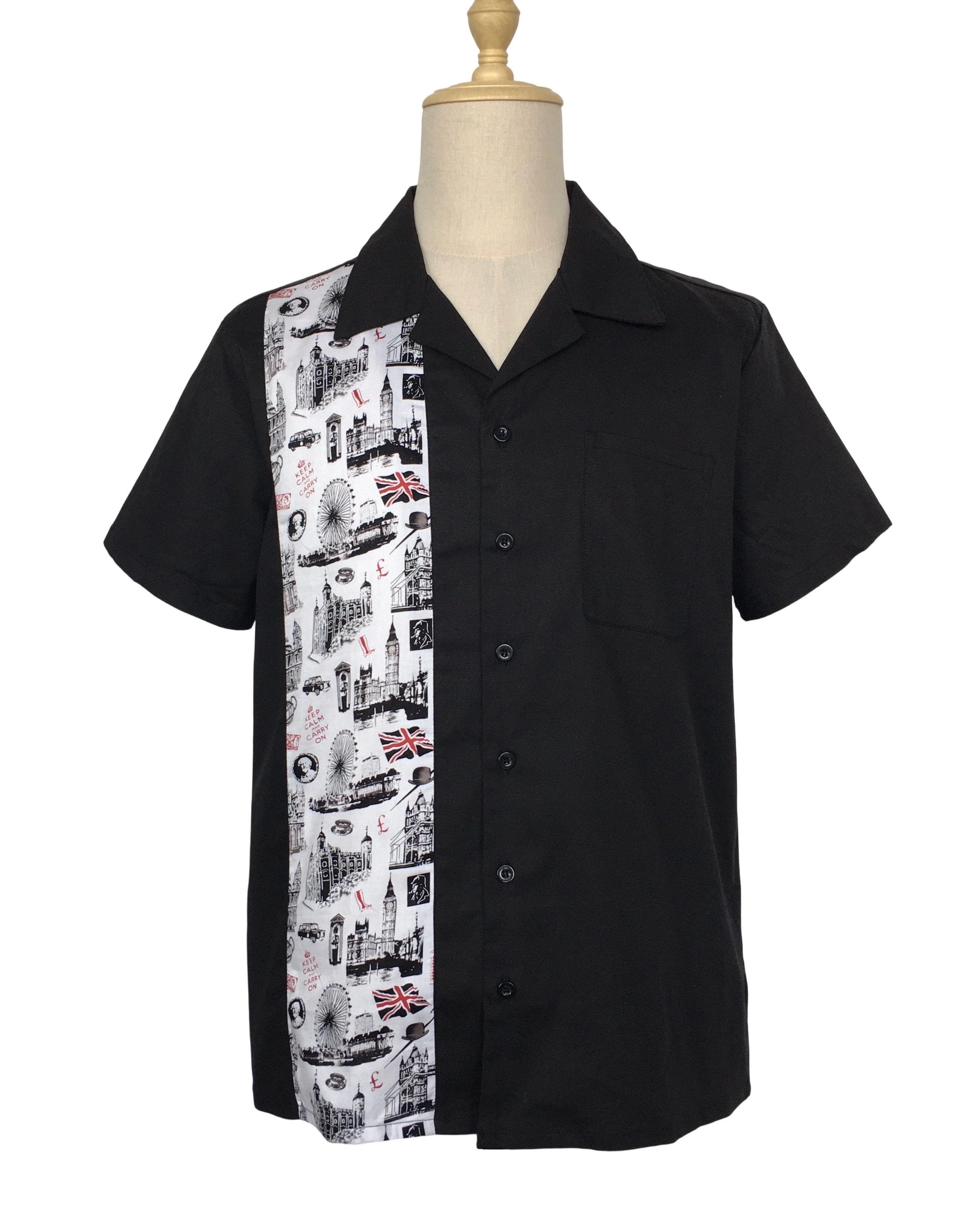 Other Vintage Style Cuban Collared Men Panel Shirts Size US L / EU 52-54 / 3 - 1 Thumbnail