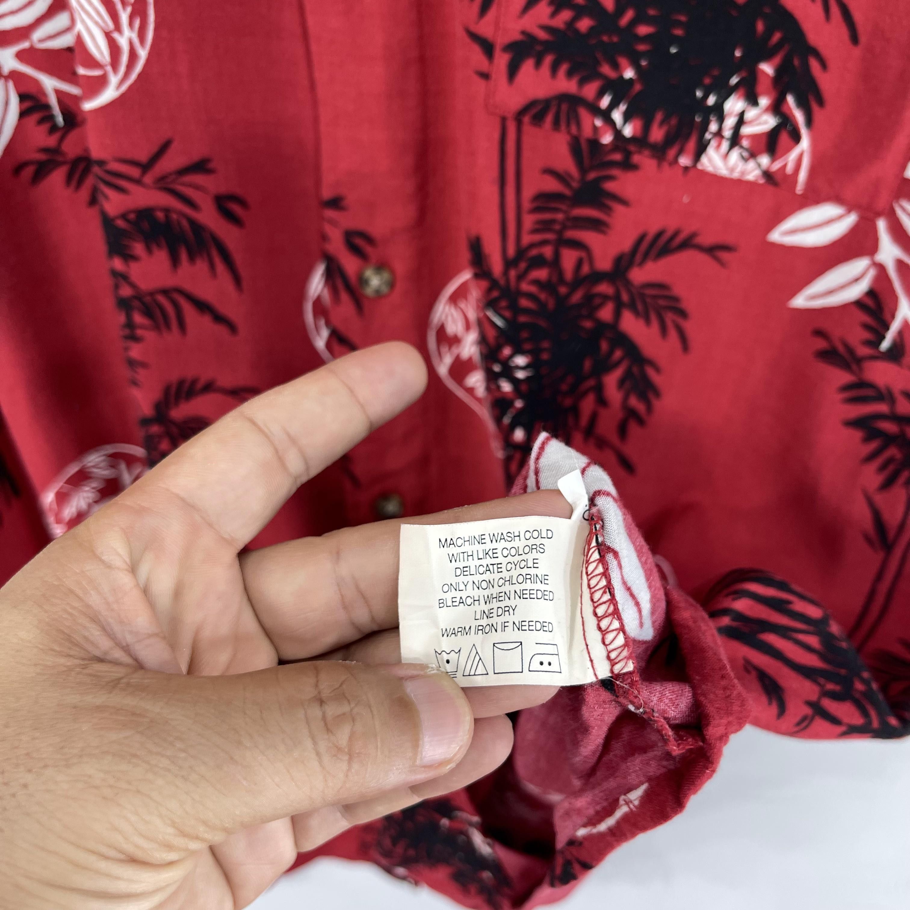 Vintage Traditional Hawaiian Japanese Bamboo Motive Shirt